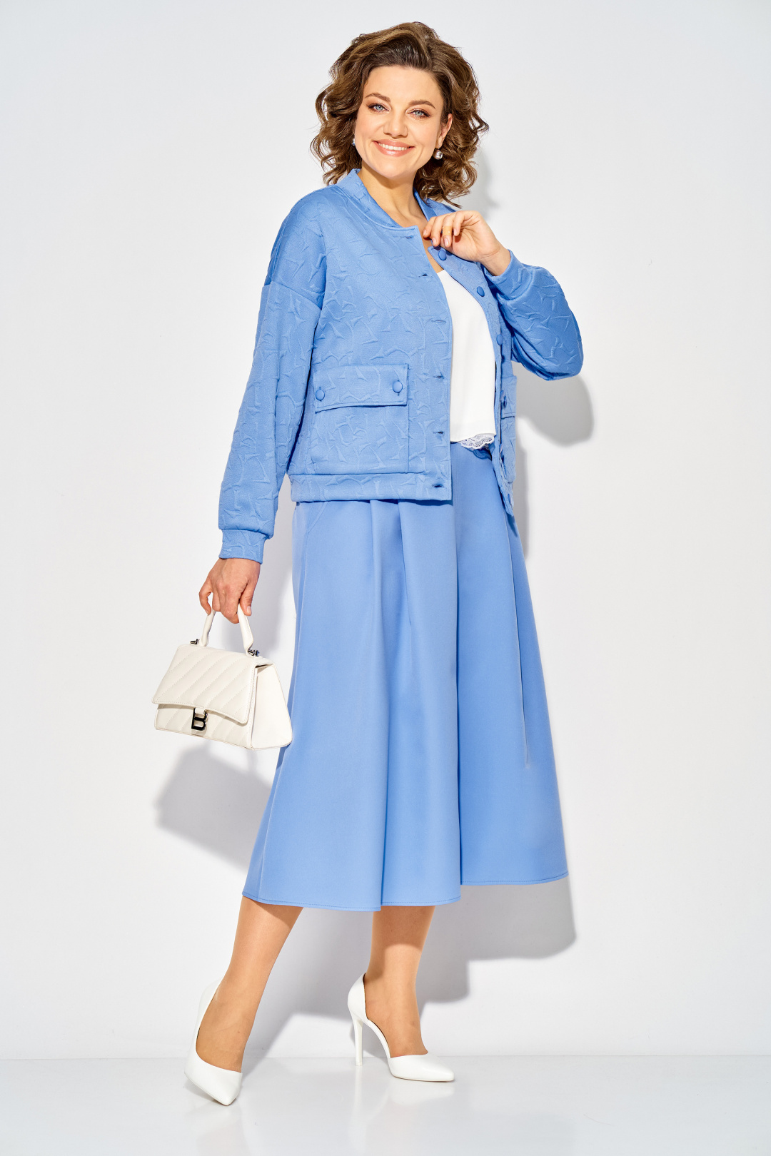 Костюм Лилиана 1513н голубой - фото 5