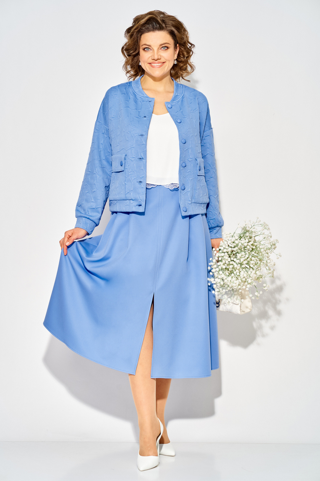 Костюм Лилиана 1513н голубой