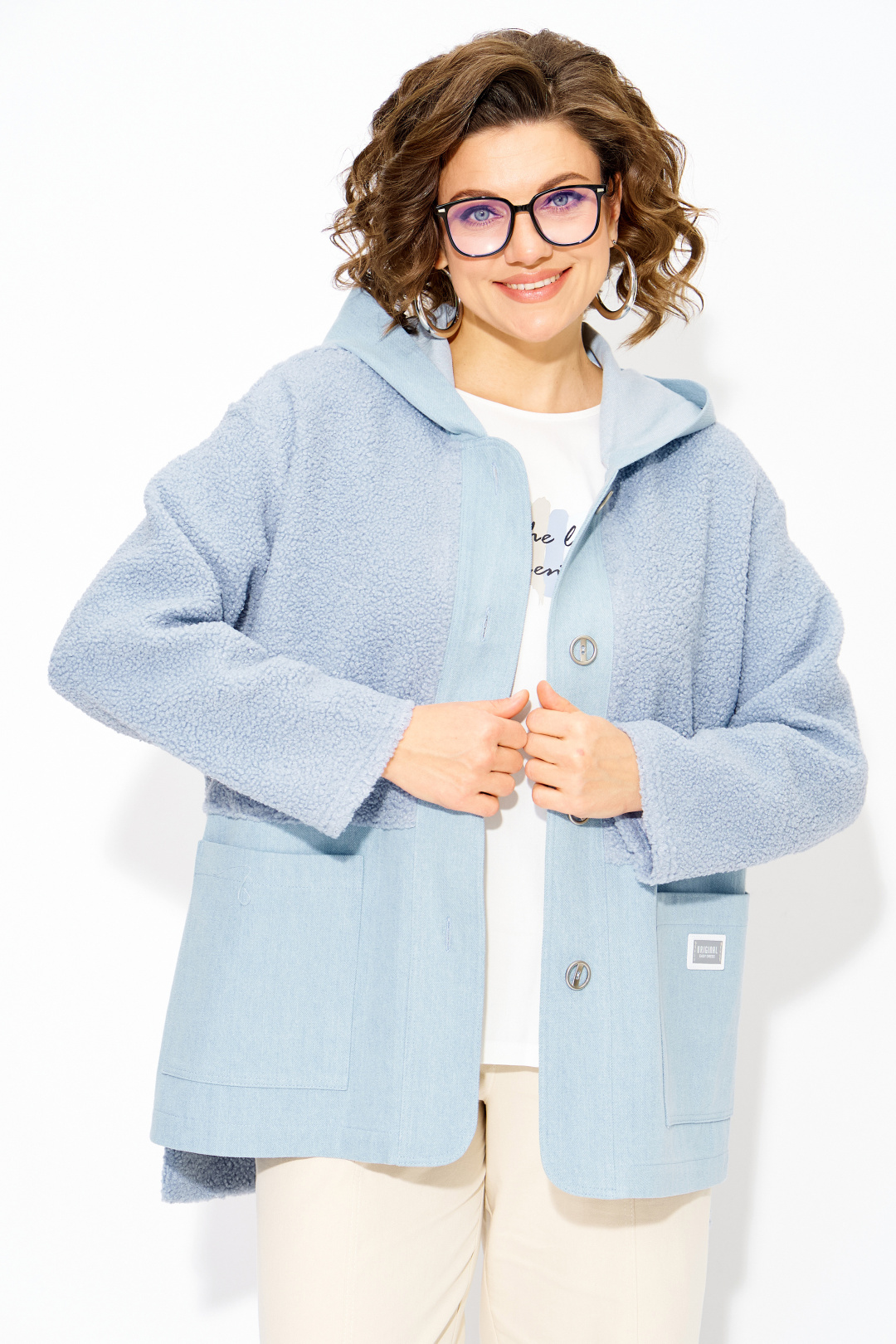 Жакет Лилиана 1515 голубой - фото 1