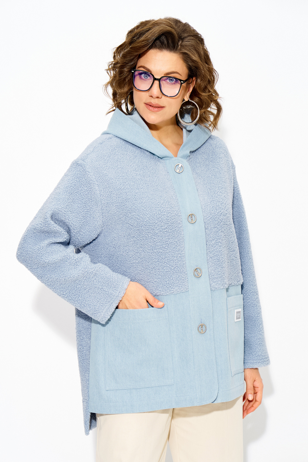 Жакет Лилиана 1515 голубой - фото 4