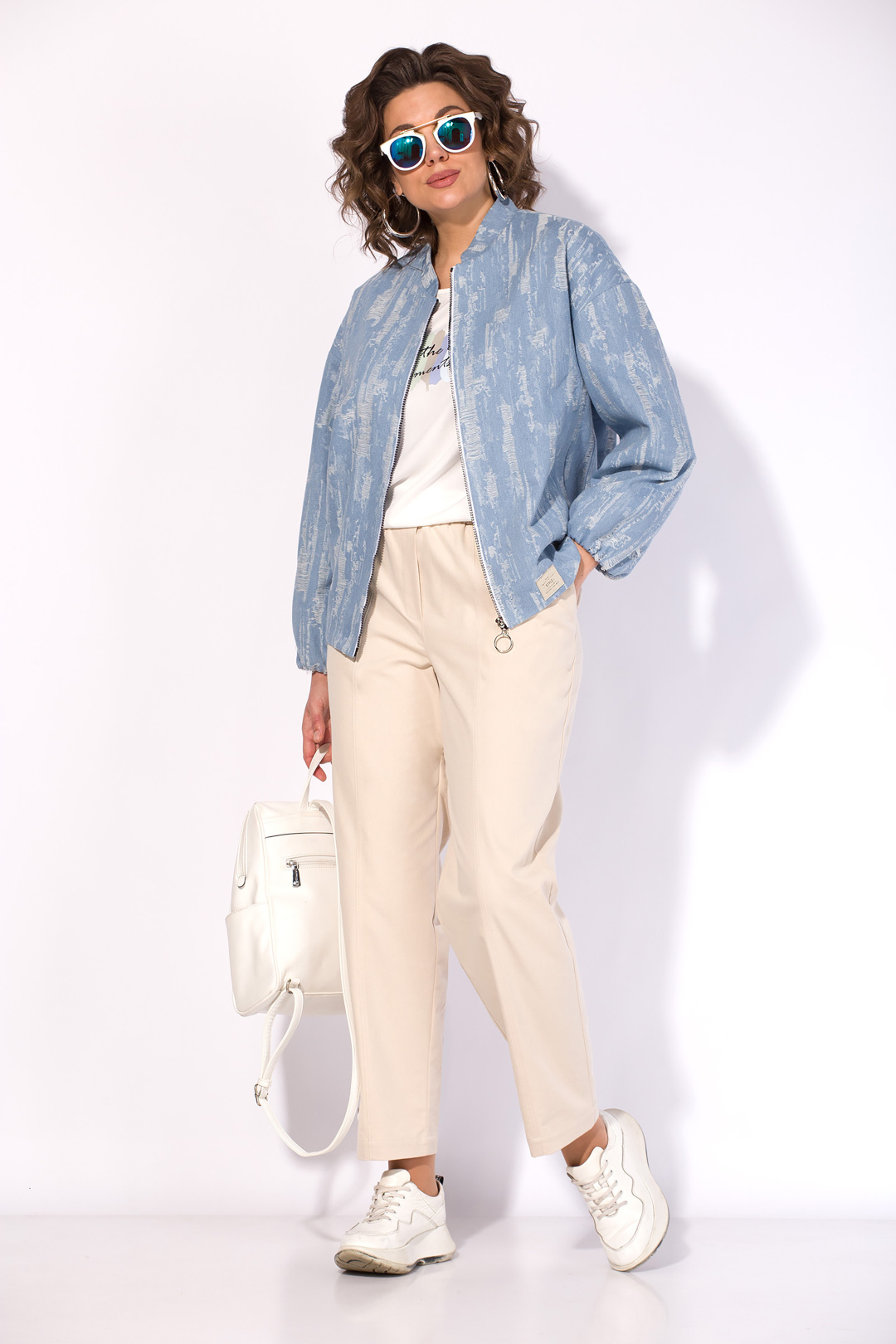 Жакет Лилиана 1517 джинсовый - фото 2