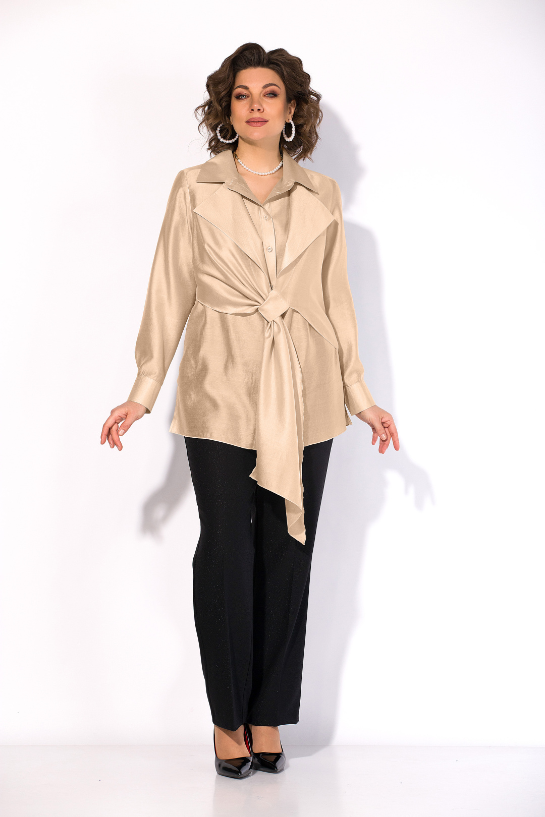 Блузка Лилиана 1520 золото - фото 2