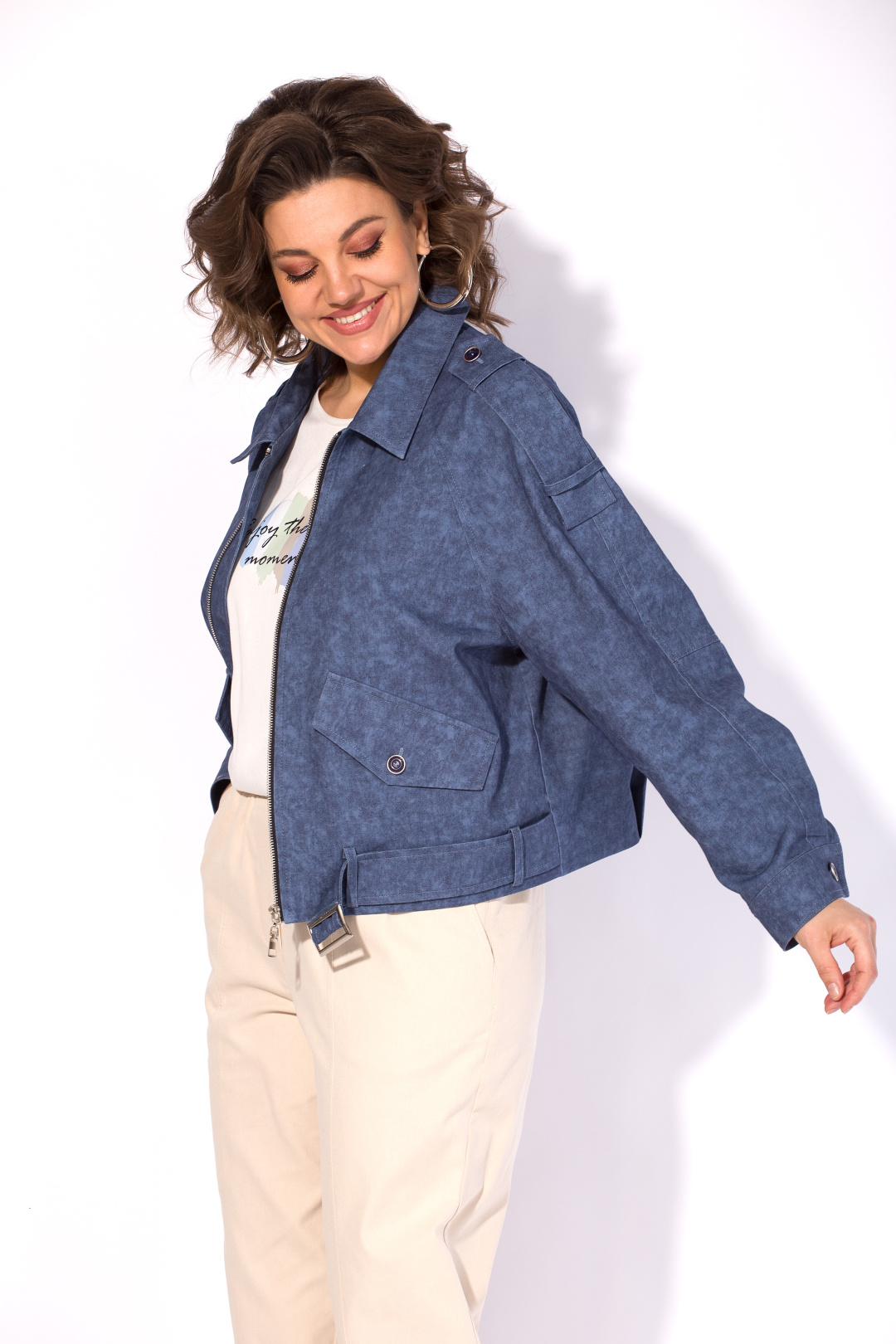 Жакет Лилиана 1522 синий - фото 1