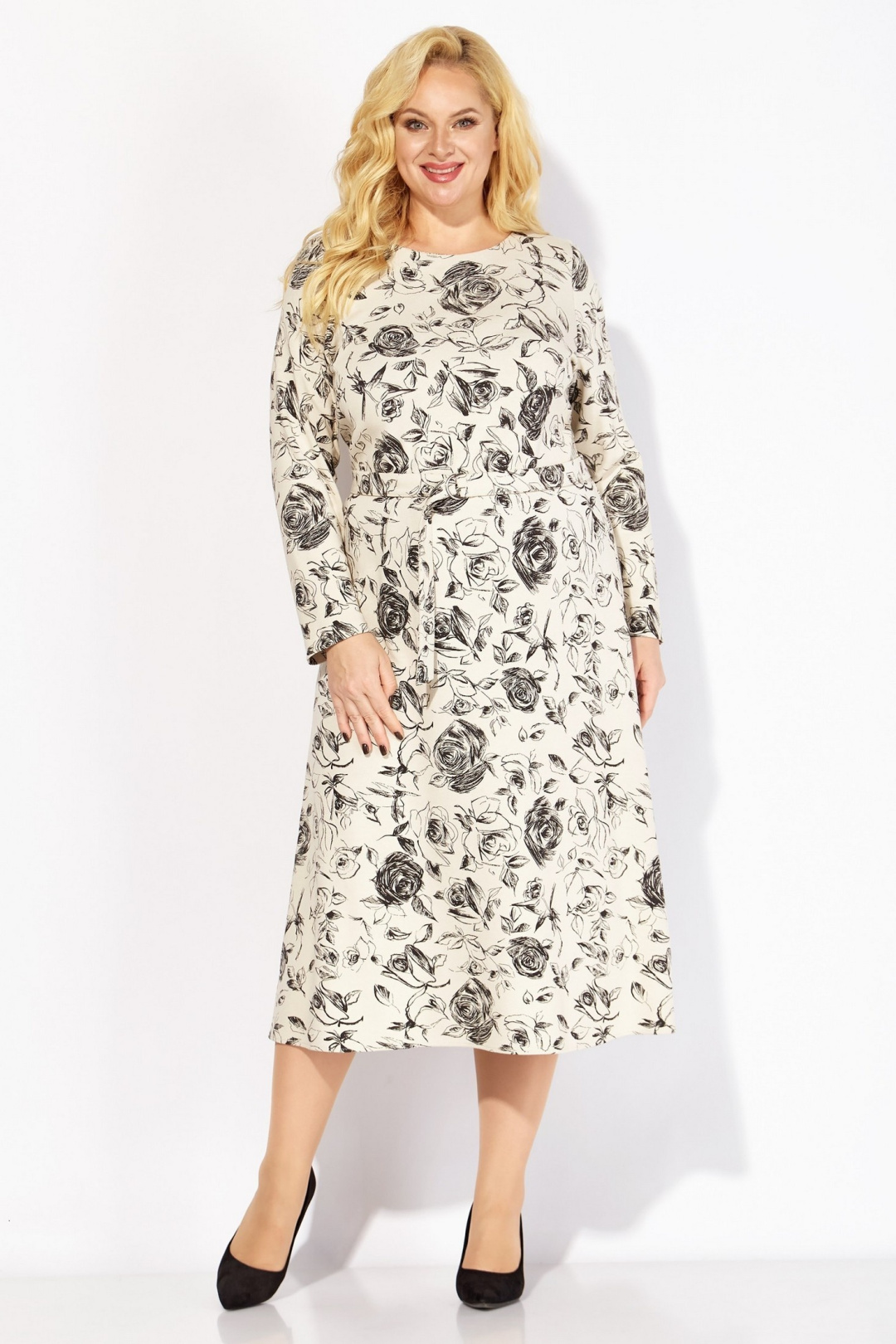 Платье Линия Л 2098 розы - фото 1