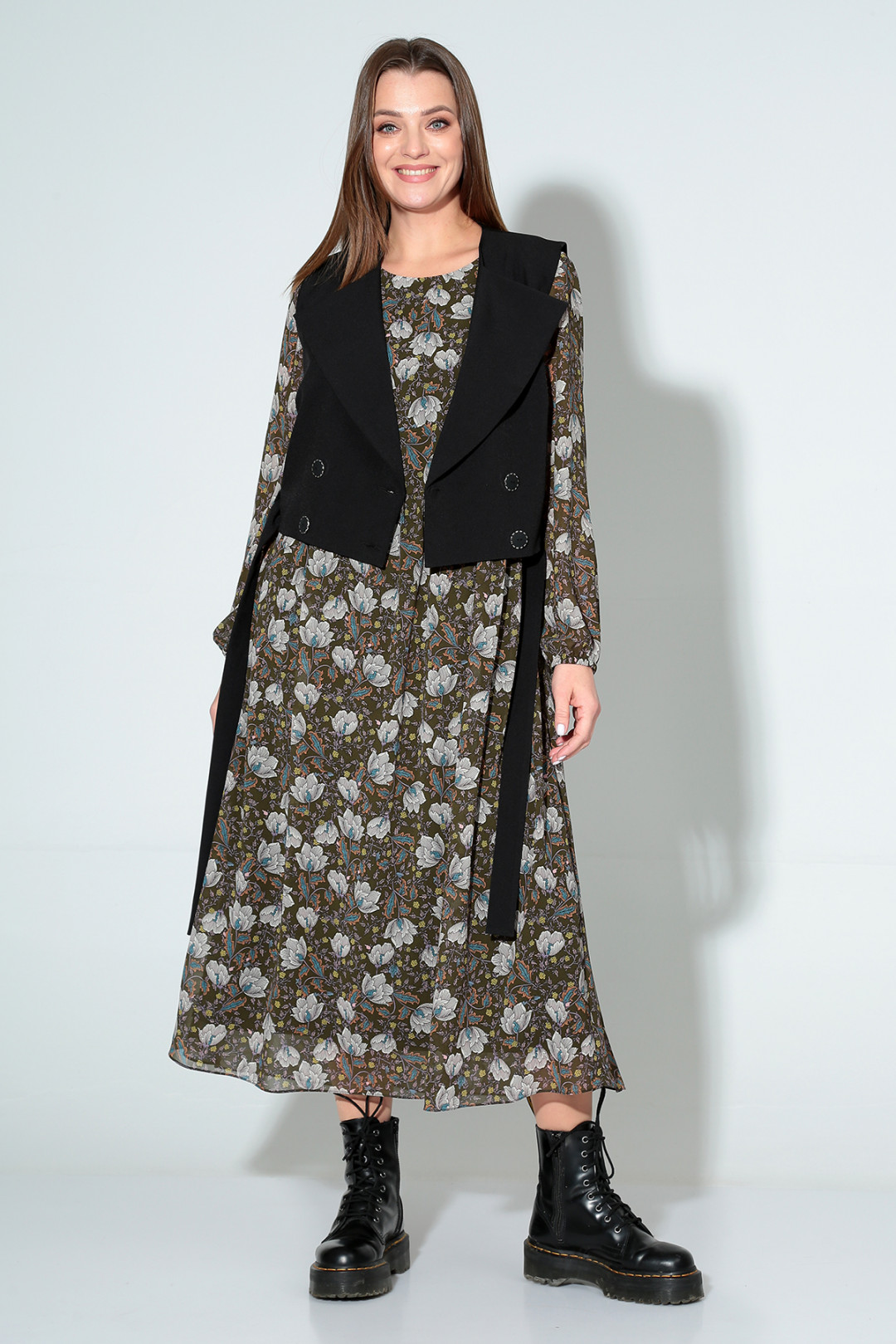 Костюм Лиона-Стиль 813 белые цветы - фото 3