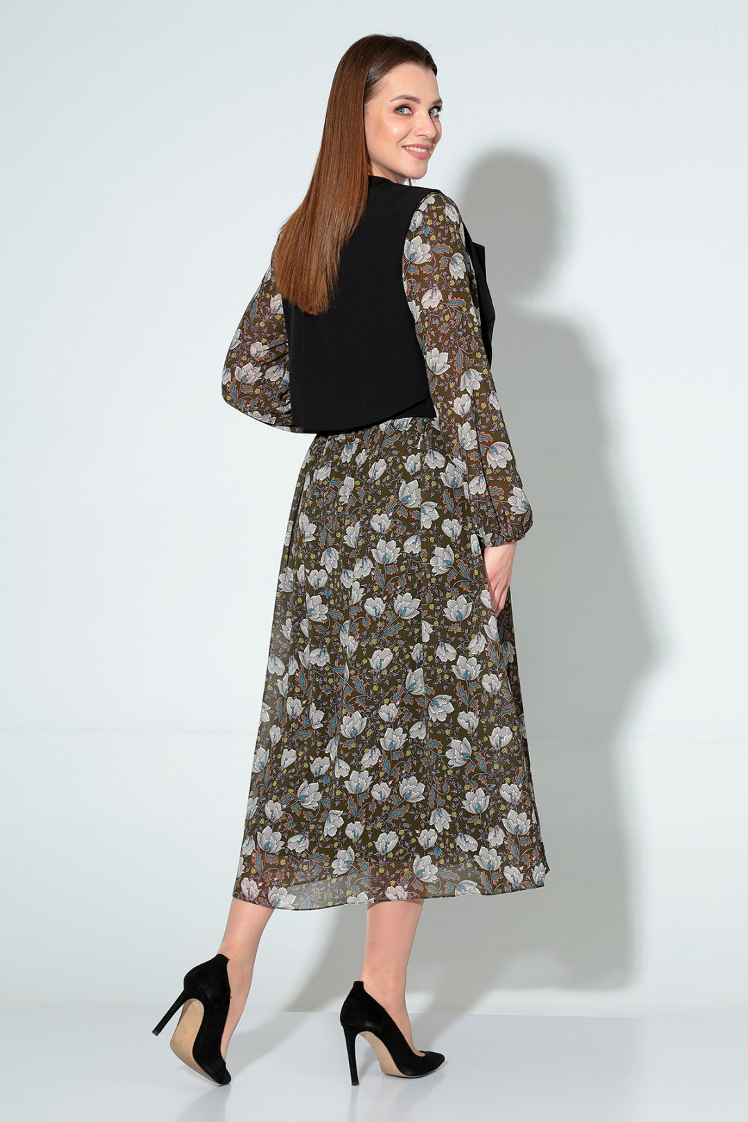 Костюм Лиона-Стиль 813 белые цветы - фото 5