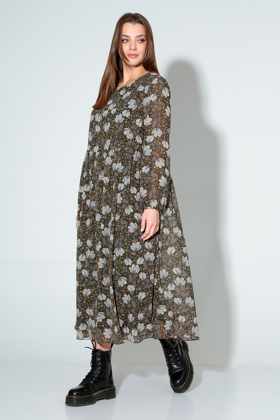 Костюм Лиона-Стиль 813 белые цветы - фото 6