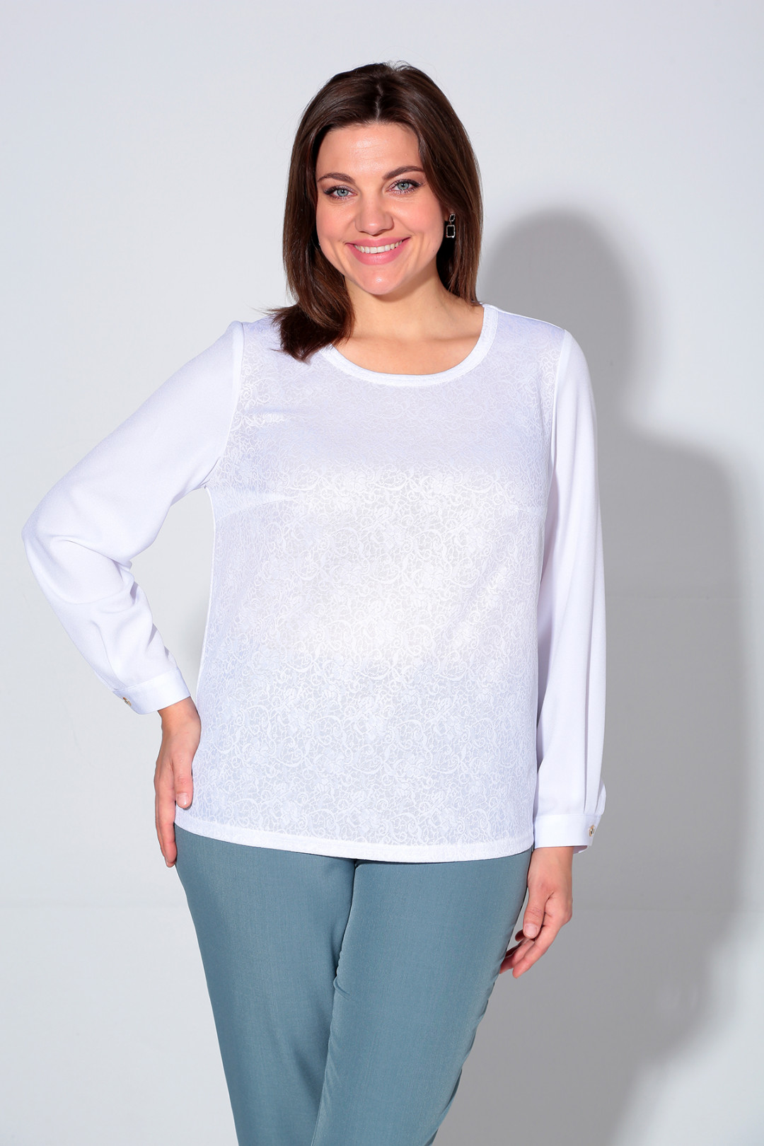 Костюм Лиона-Стиль 860 пепельно-голубой - фото 4