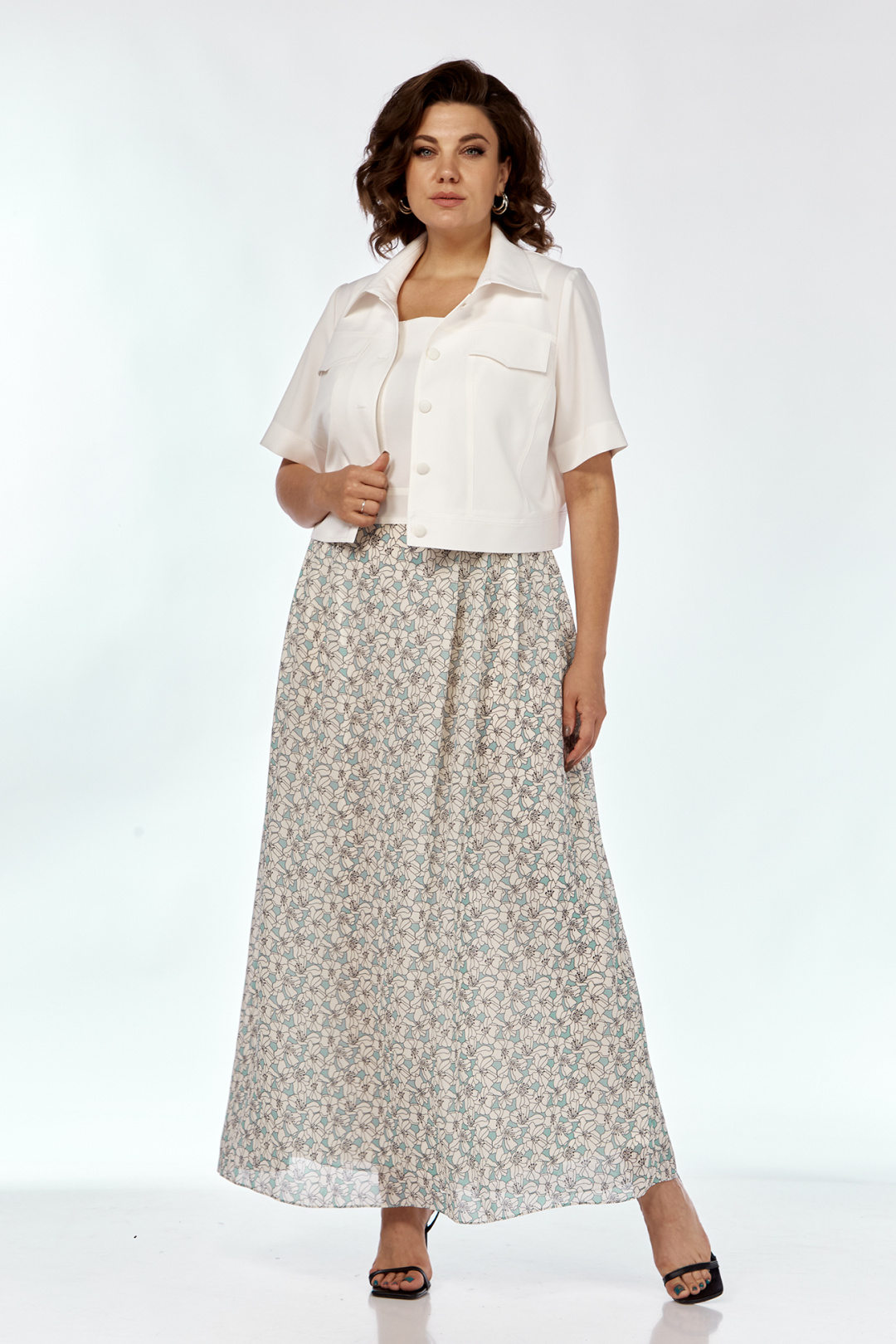 Костюм Лиона-Стиль 908 молочная глазурь - фото 1