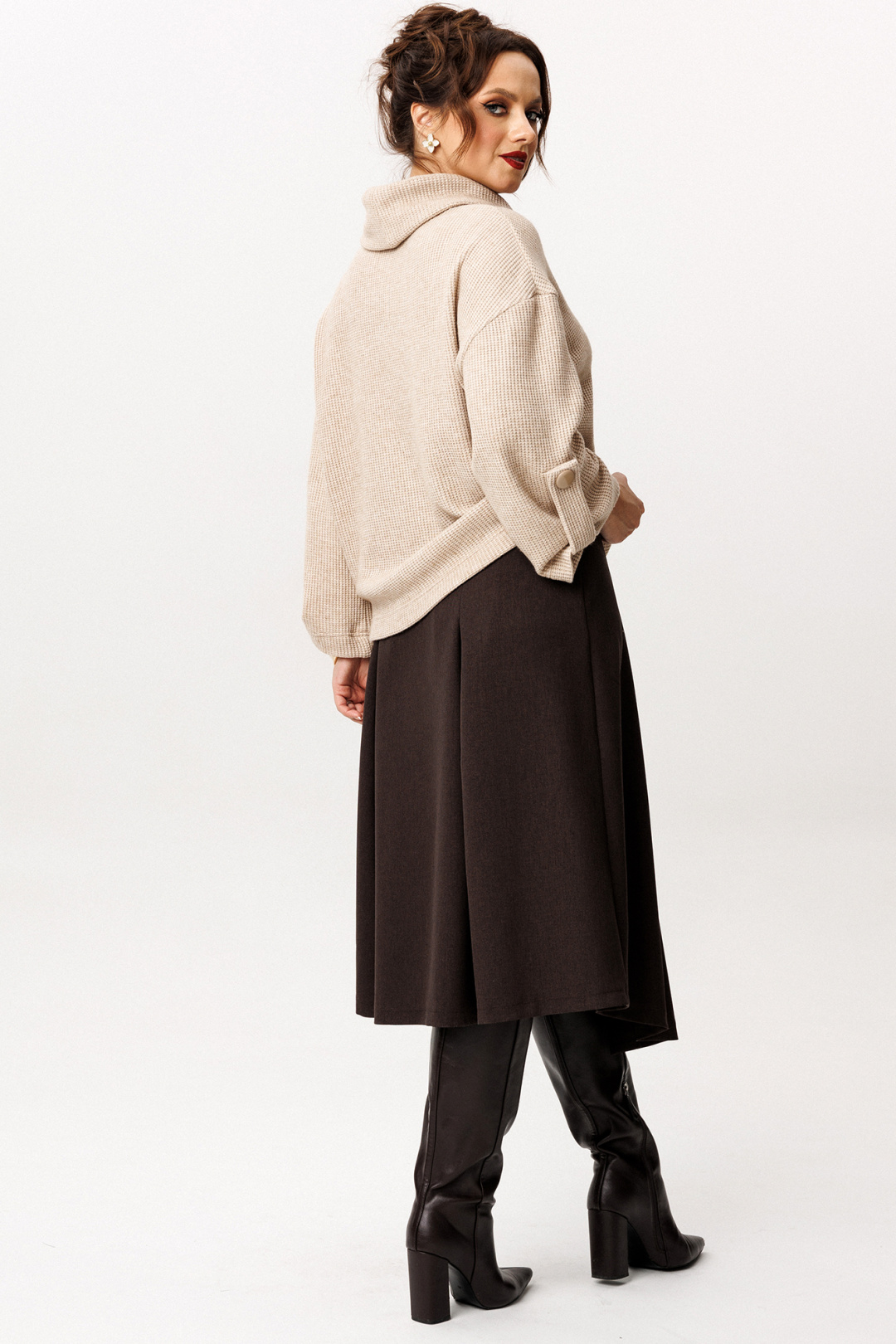 Юбка Лиона-Стиль 960 горький шоколад - фото 4