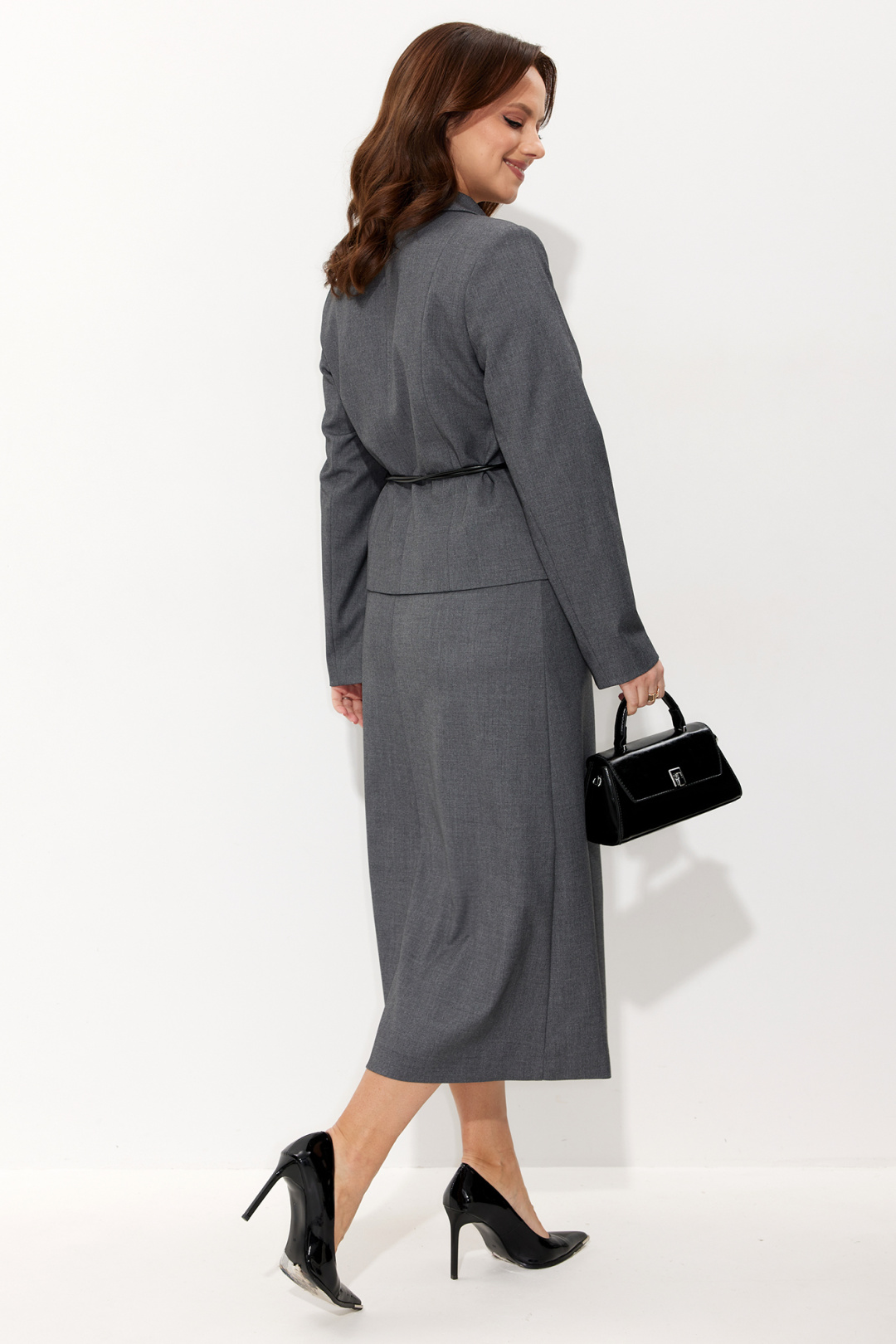 Костюм Лиона-Стиль 962 серый меланж - фото 5
