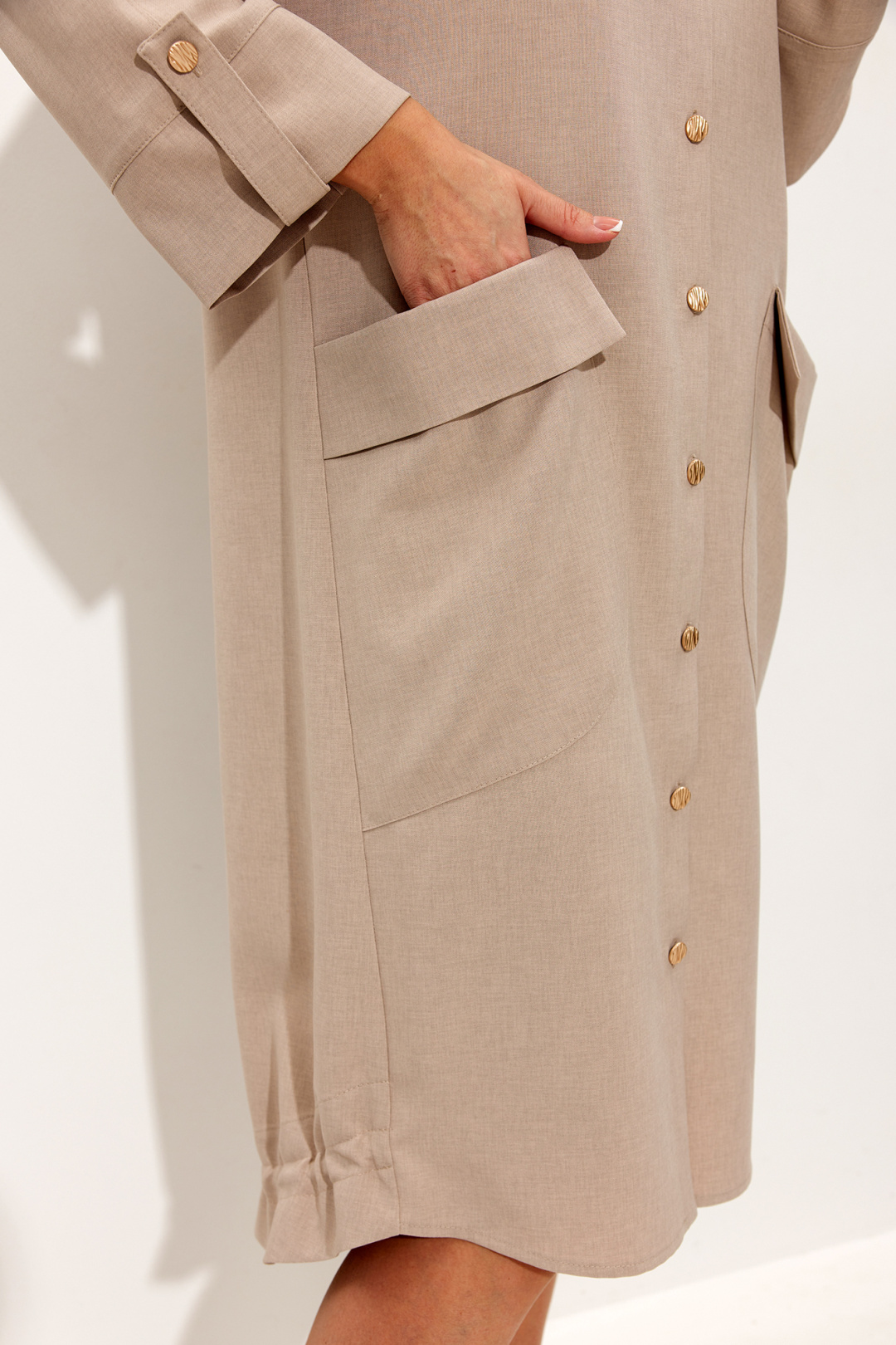 Платье Лиона-Стиль 968 бежевый - фото 3