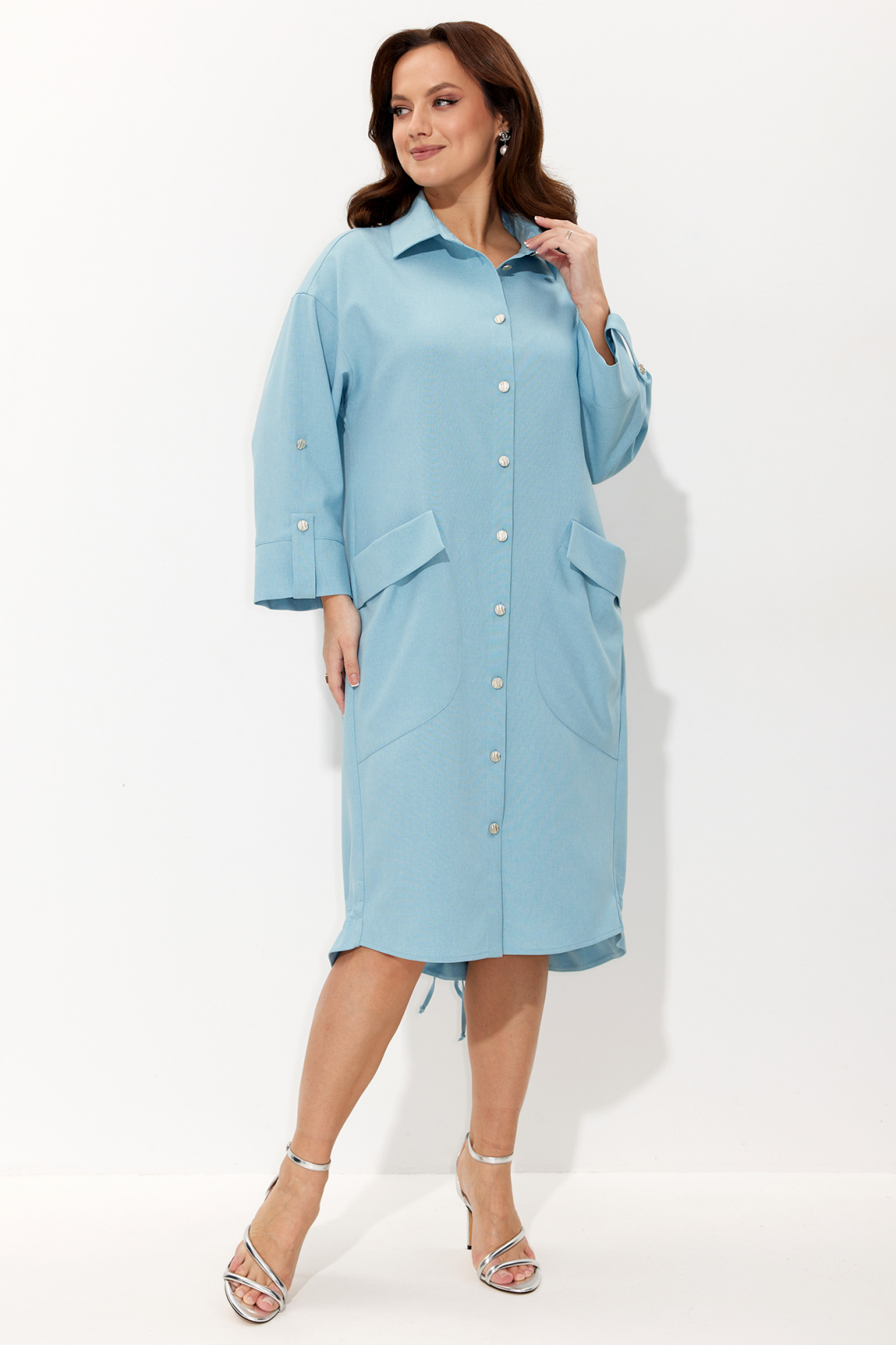 Платье Лиона-Стиль 968 светло-бирюзовый - фото 5