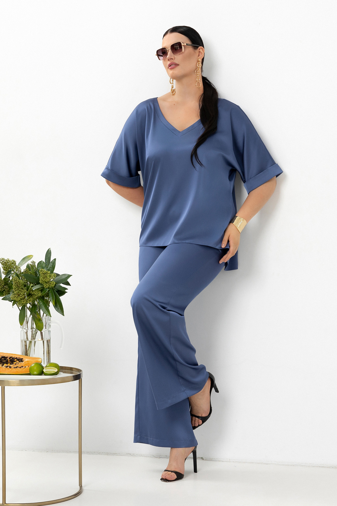 Костюм Lissana 4903 синий лед - фото 1