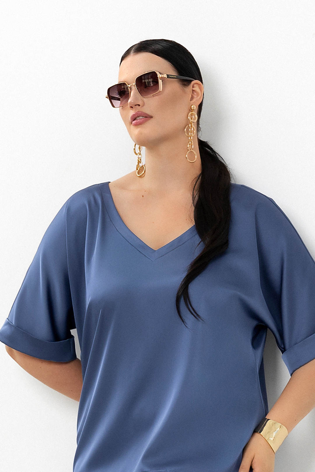 Костюм Lissana 4903 синий лед - фото 2