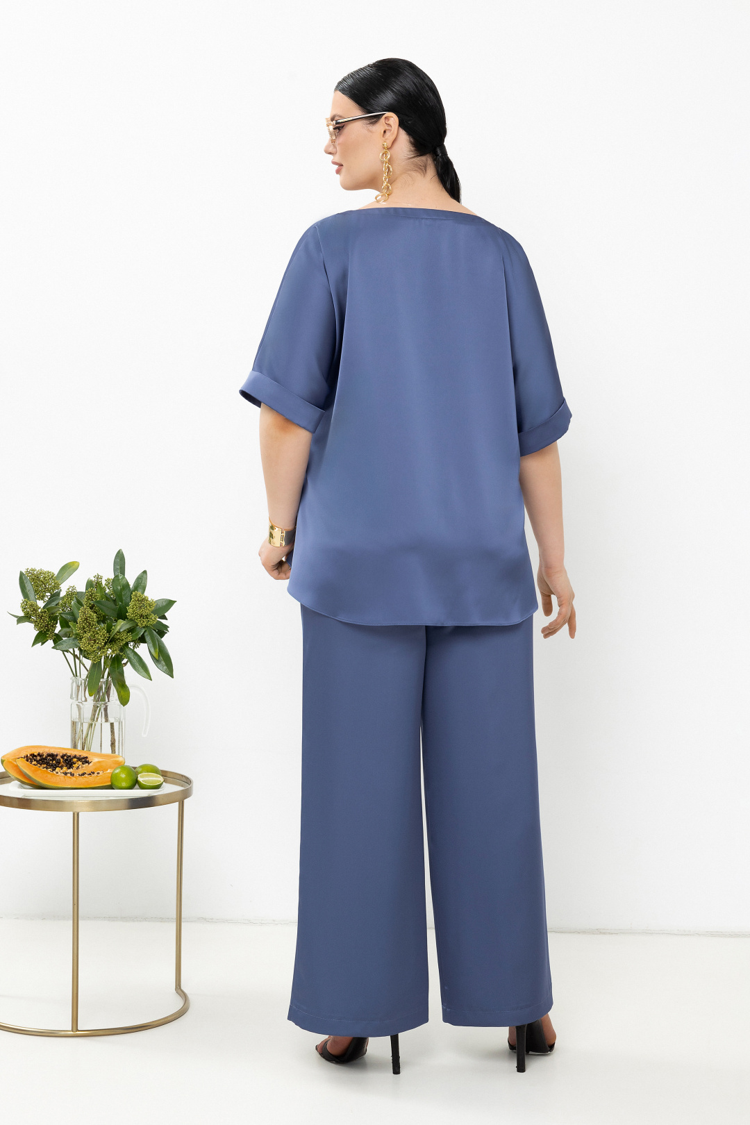 Костюм Lissana 4903 синий лед - фото 6