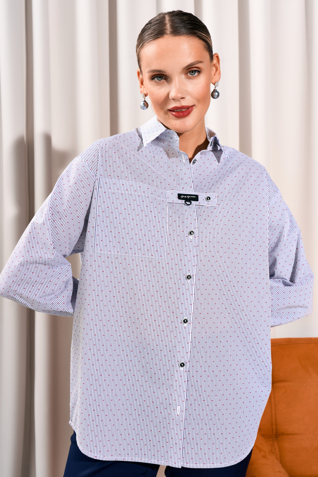 Рубашка Lissana 5037 красный - фото 4