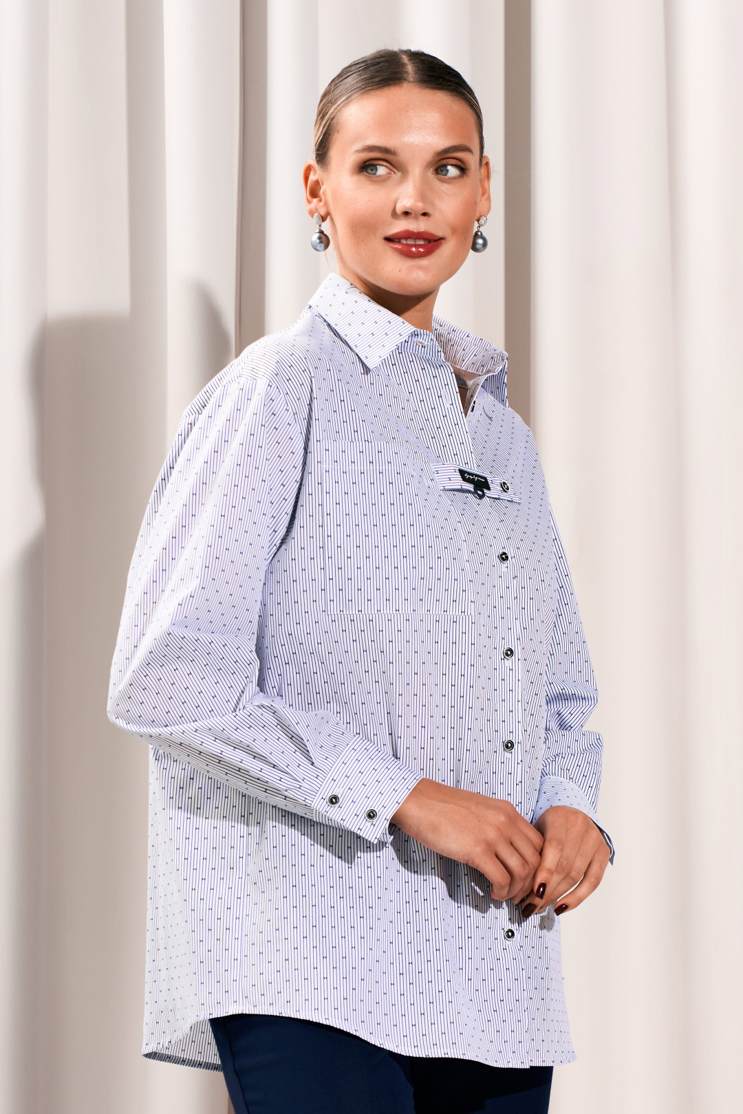 Рубашка Lissana 5037 синий - фото 3