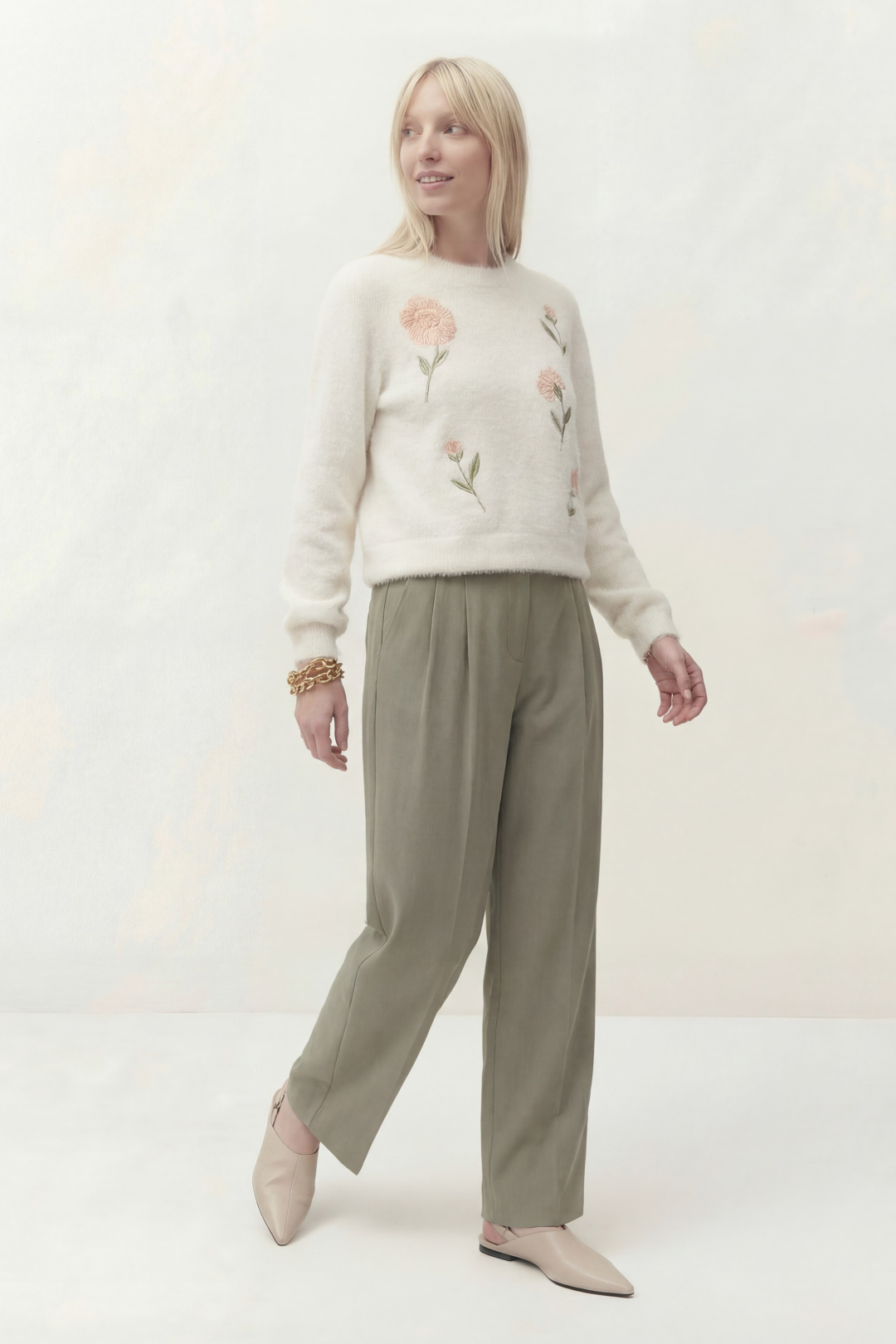 Джемпер Lokka 1818 белый - фото 2