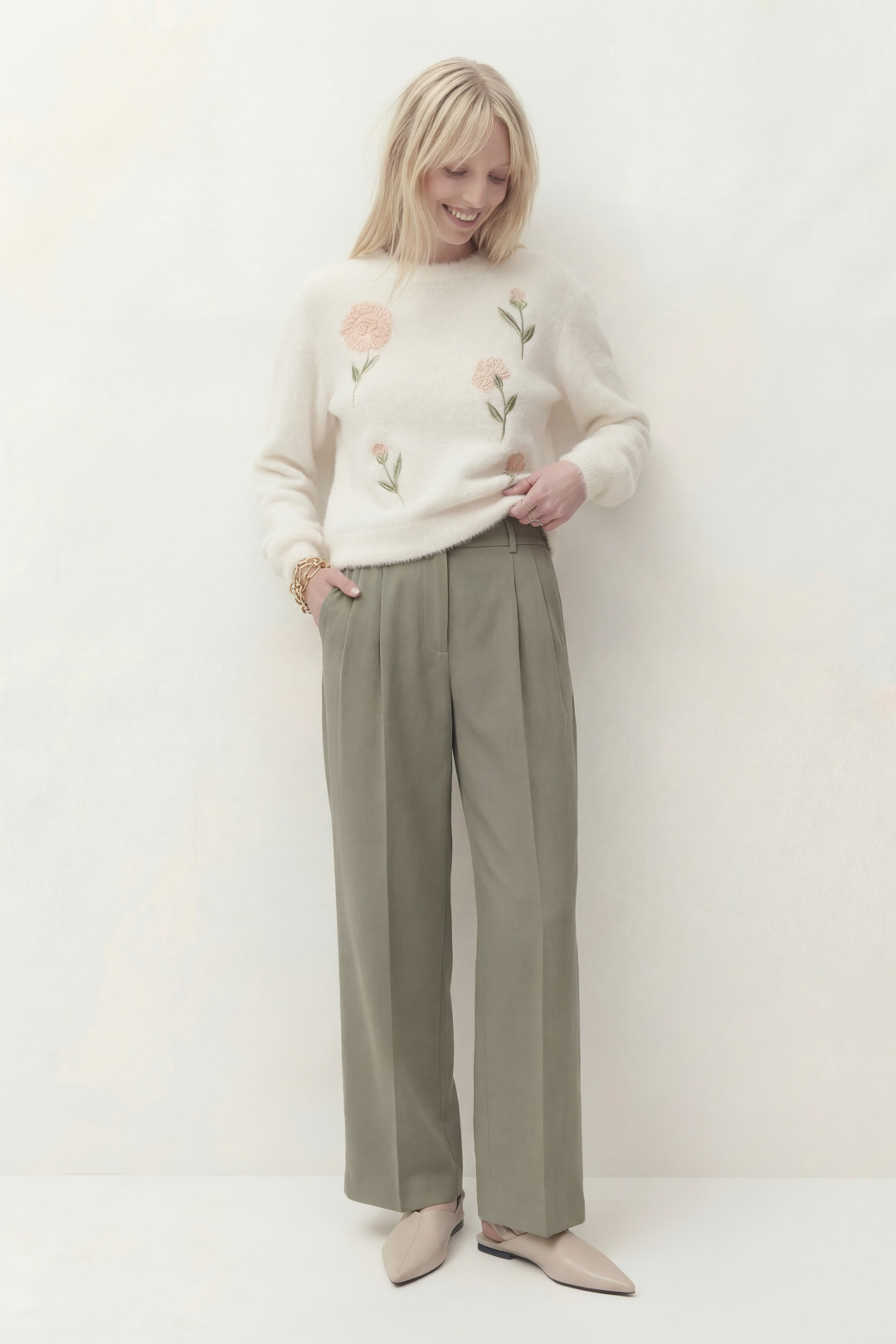 Джемпер Lokka 1818 белый - фото 5