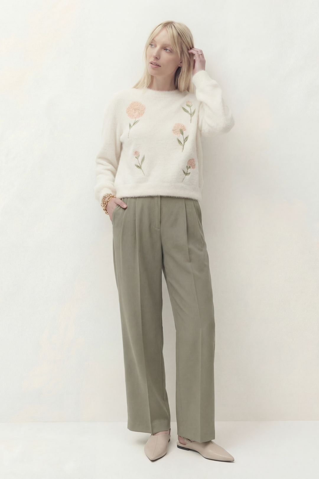 Джемпер Lokka 1818 белый - фото 6