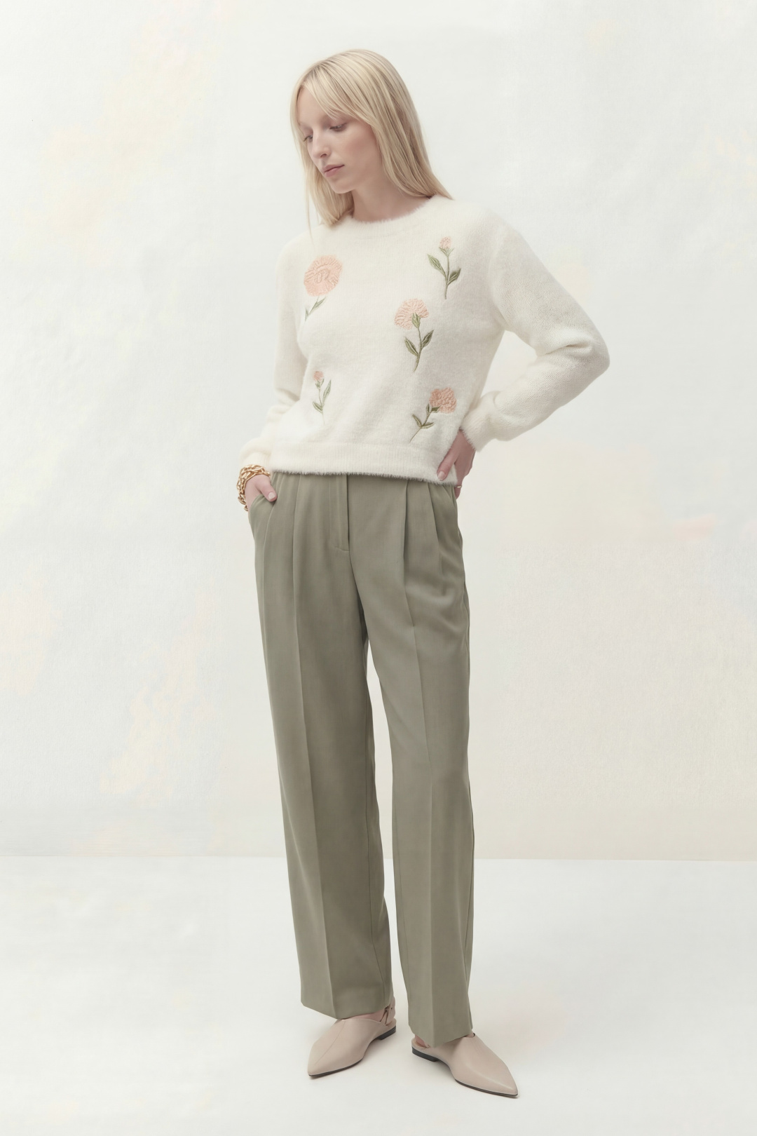 Джемпер Lokka 1818 белый