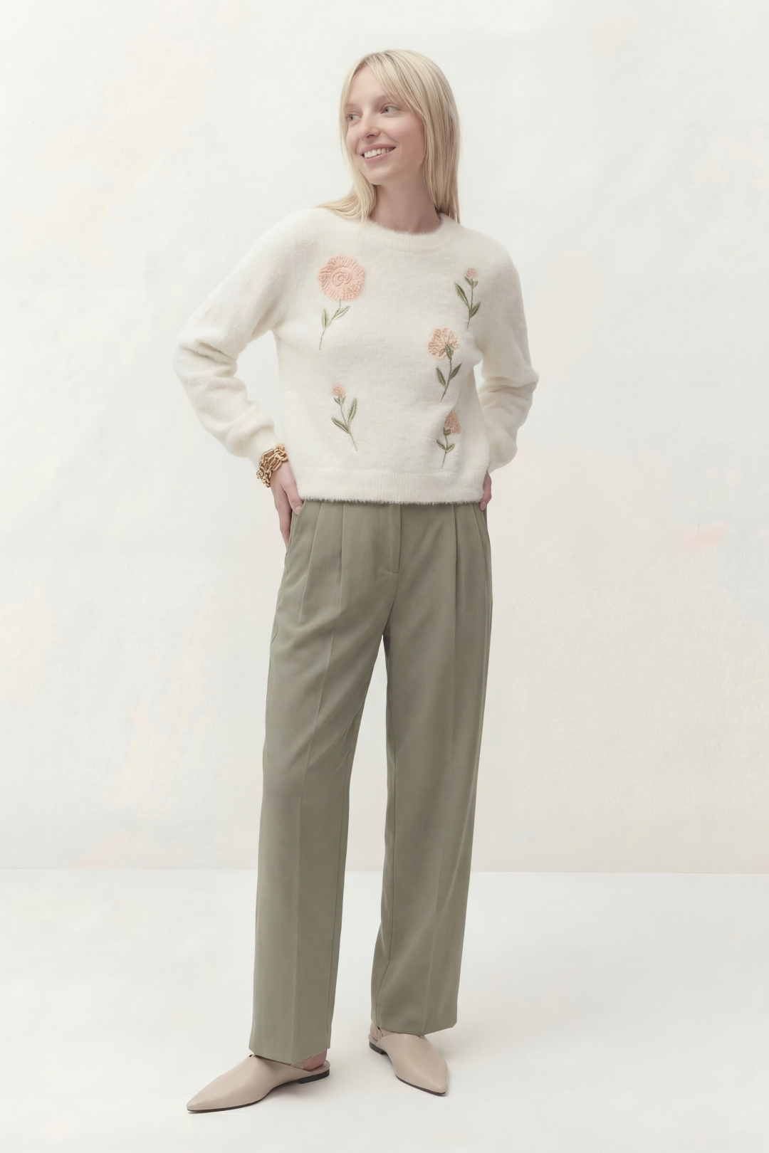 Джемпер Lokka 1818 белый