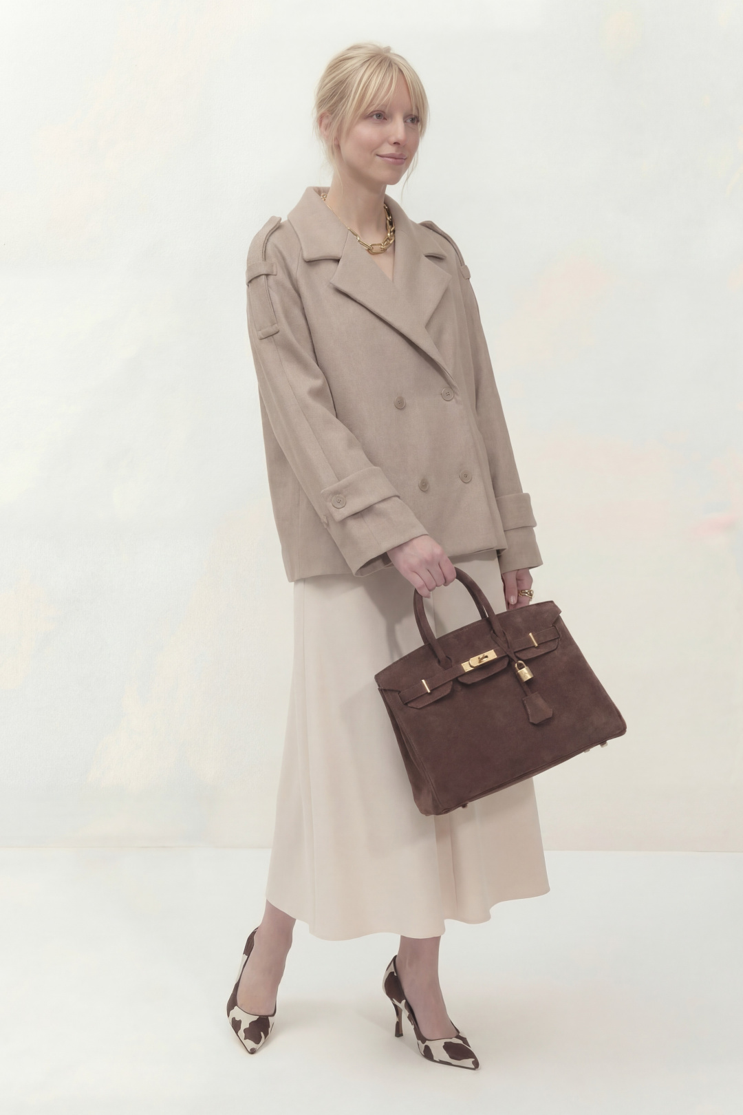 Пальто Lokka 1838В бежевый - фото 2