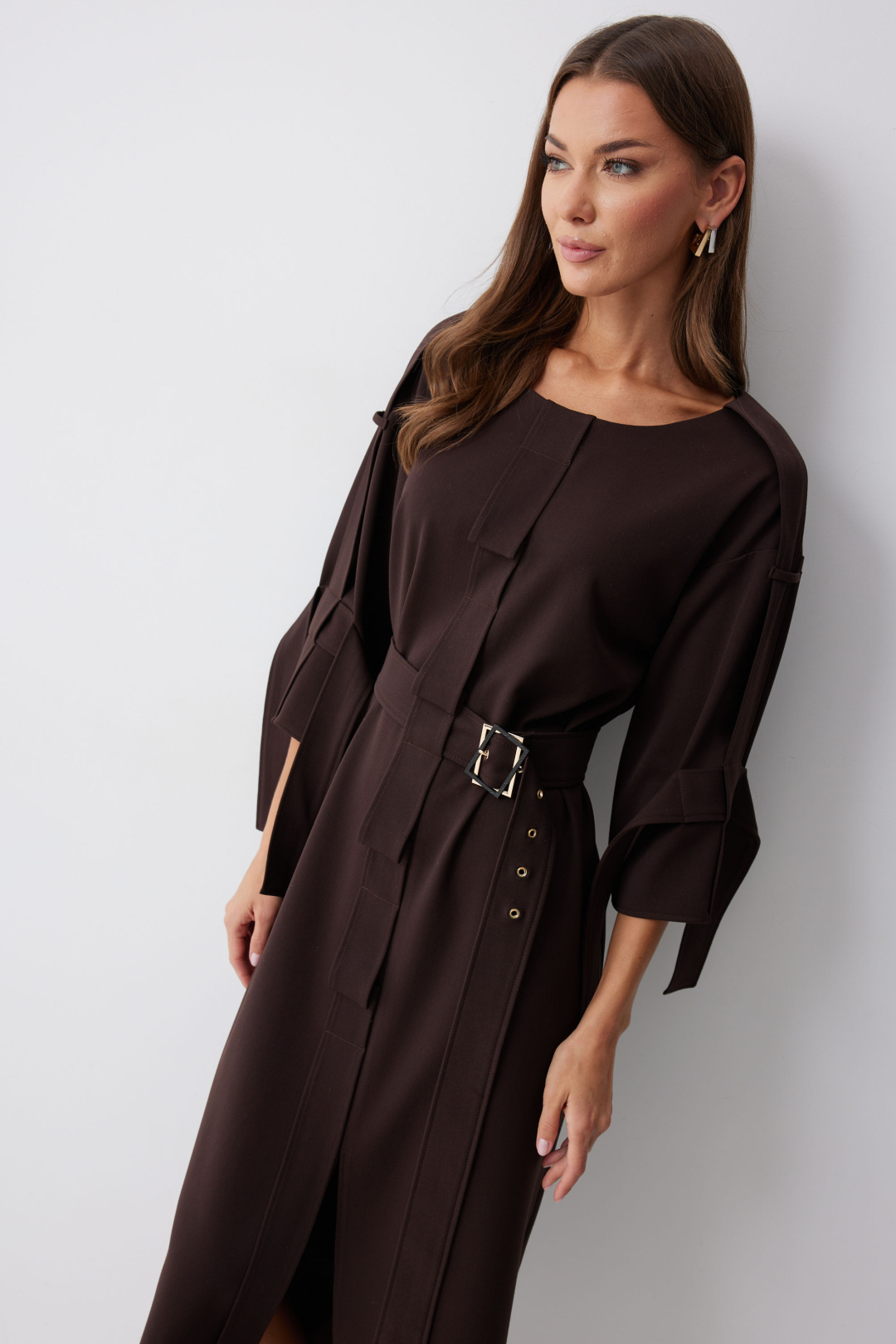 Платье ЛЮШе 4212 коричневый - фото 2