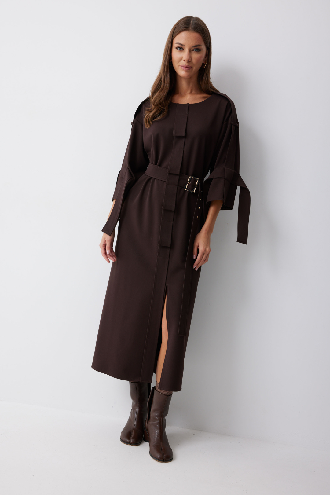 Платье ЛЮШе 4212 коричневый - фото 4