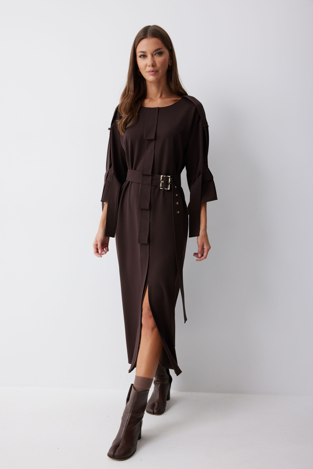 Платье ЛЮШе 4212 коричневый - фото 5