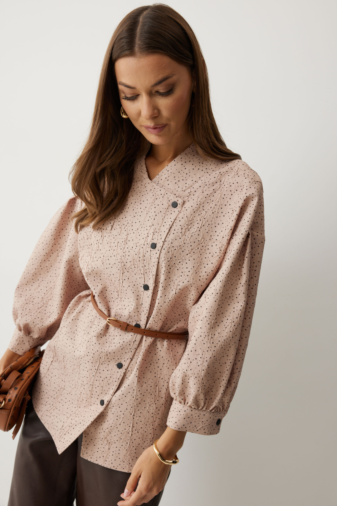 Блузка ЛЮШе 4217 бежевый - фото 6