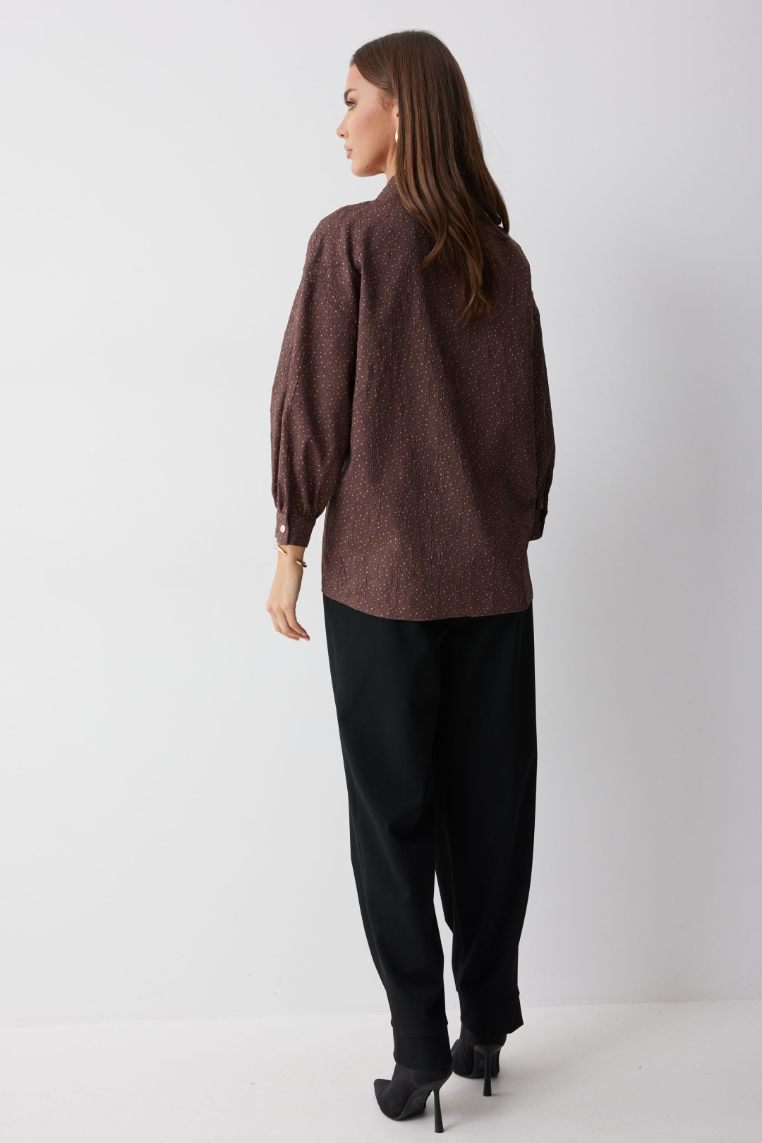 Блузка ЛЮШе 4217 коричневый - фото 2