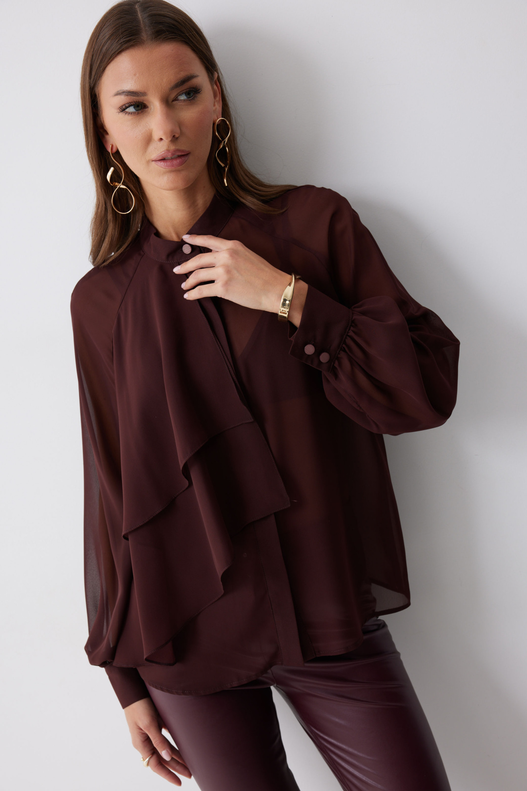 Блузка ЛЮШе 4221 бордо - фото 2
