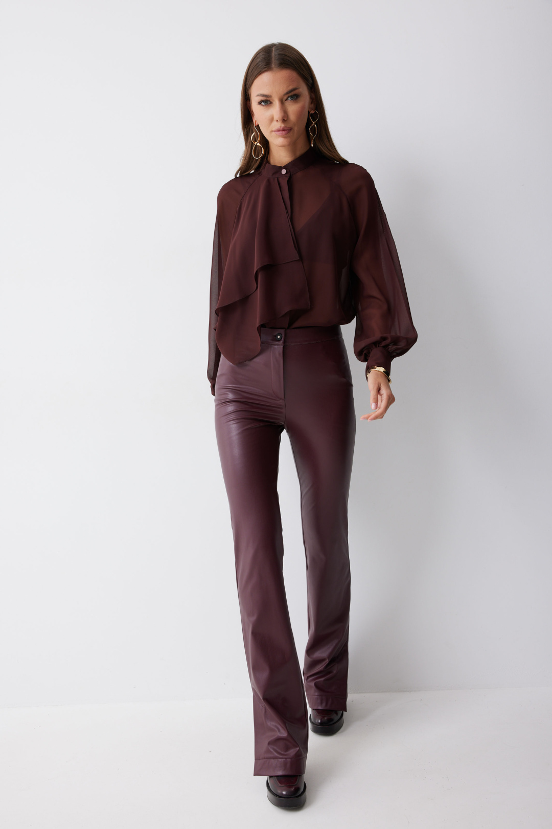 Блузка ЛЮШе 4221 бордо - фото 6