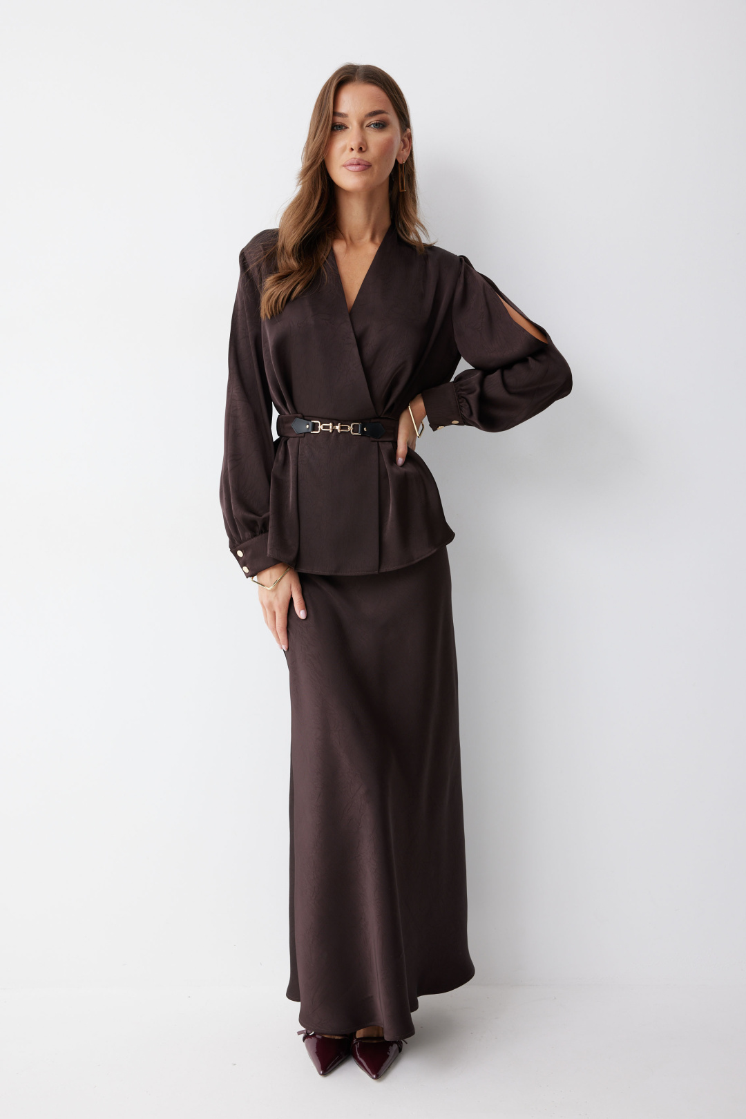 Юбка ЛЮШе 4238 коричневый - фото 1