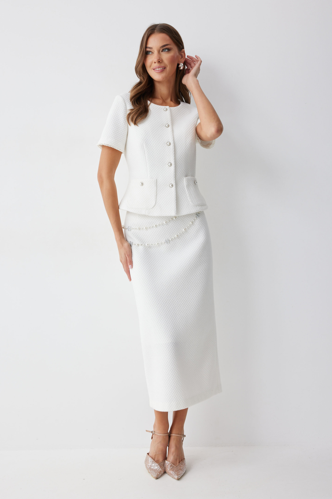 Костюм ЛЮШе 4241 молоко - фото 2