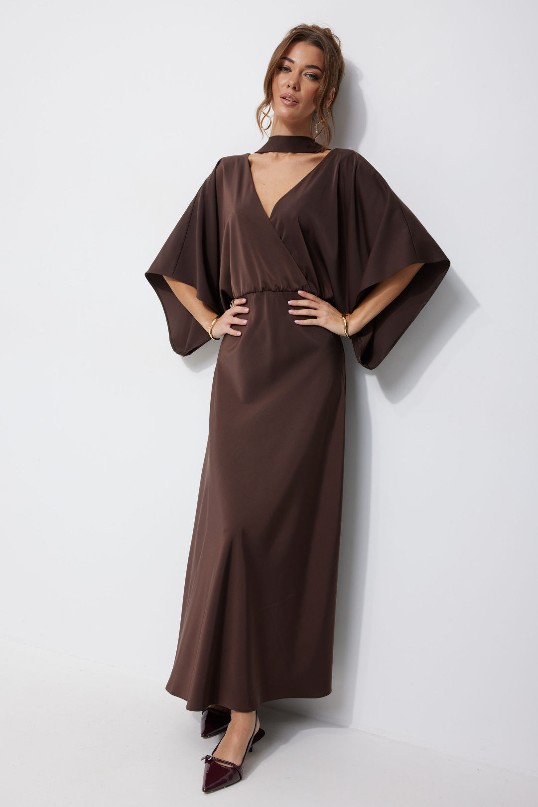 Платье ЛЮШе 4252 коричневый