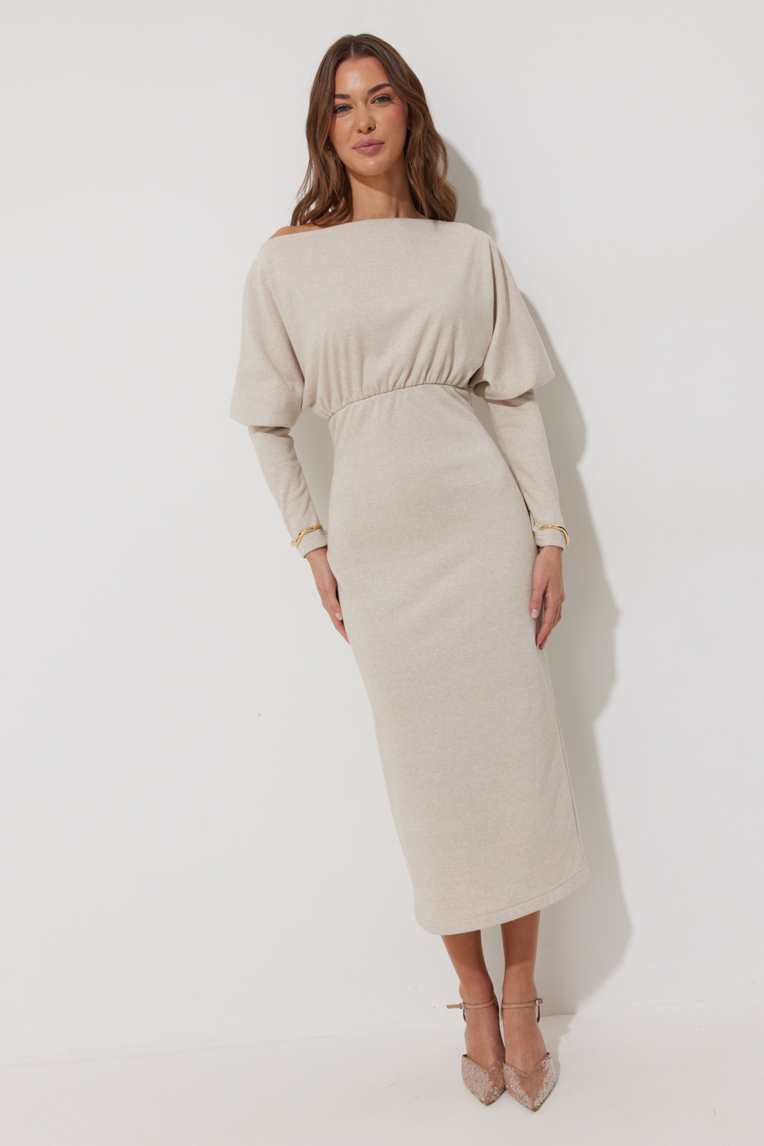 Платье ЛЮШе 4266 бежевый - фото 3