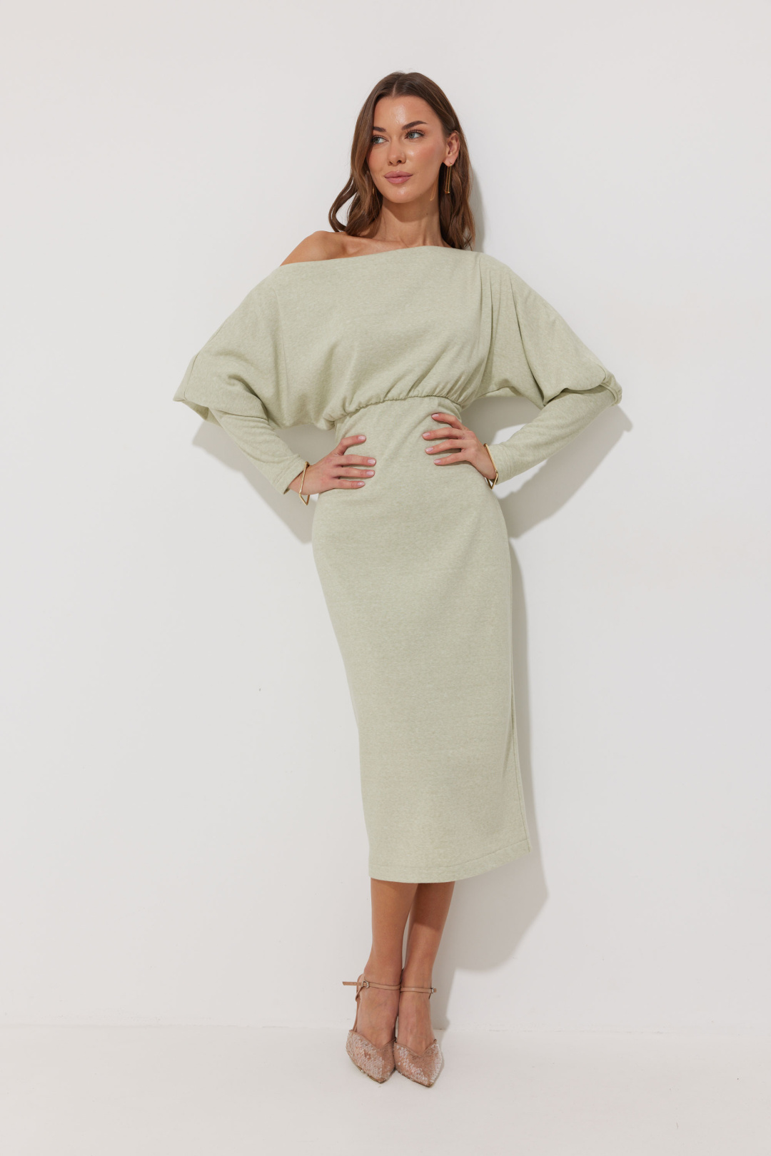 Платье ЛЮШе 4266 бледно-зеленый - фото 1