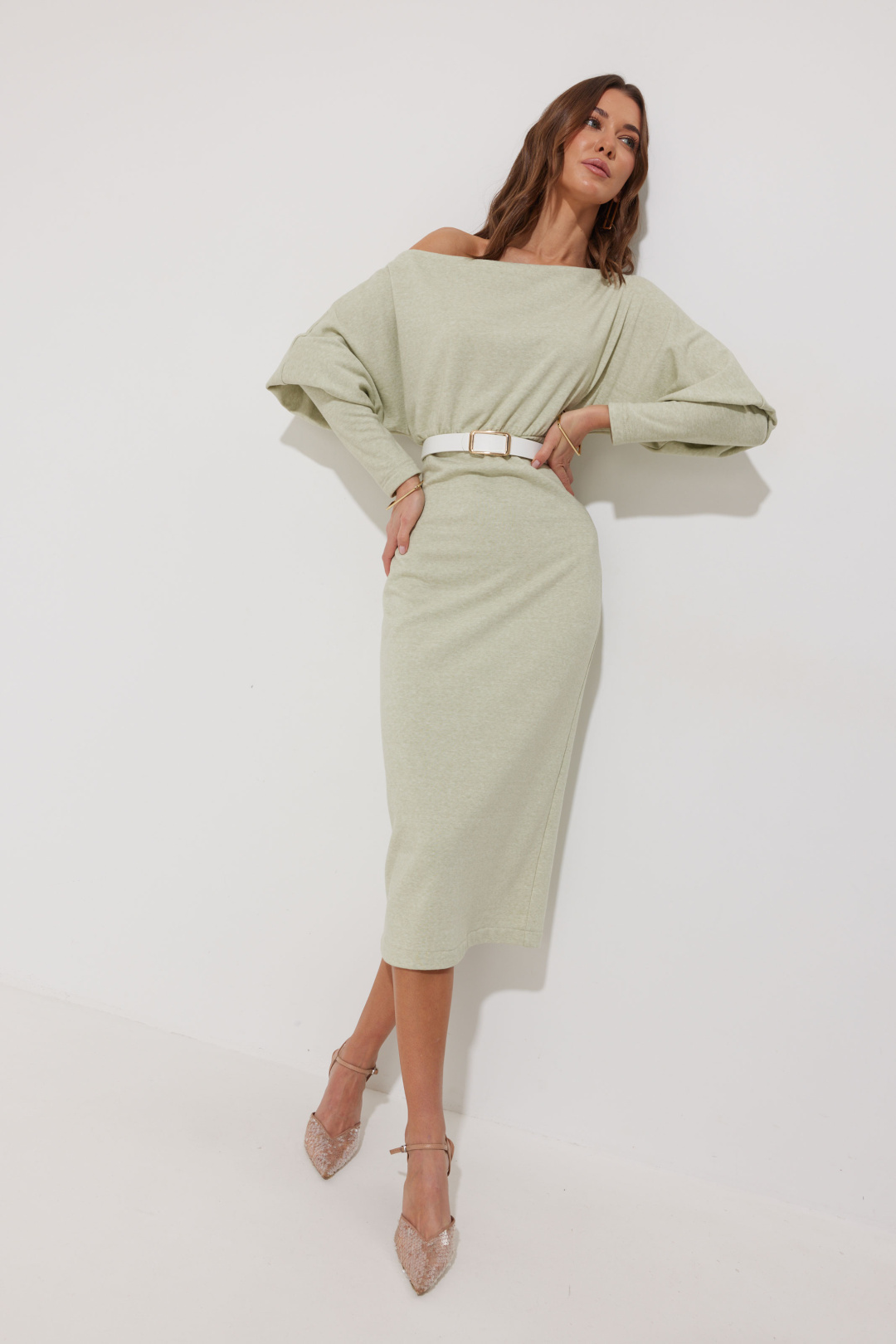 Платье ЛЮШе 4266 бледно-зеленый