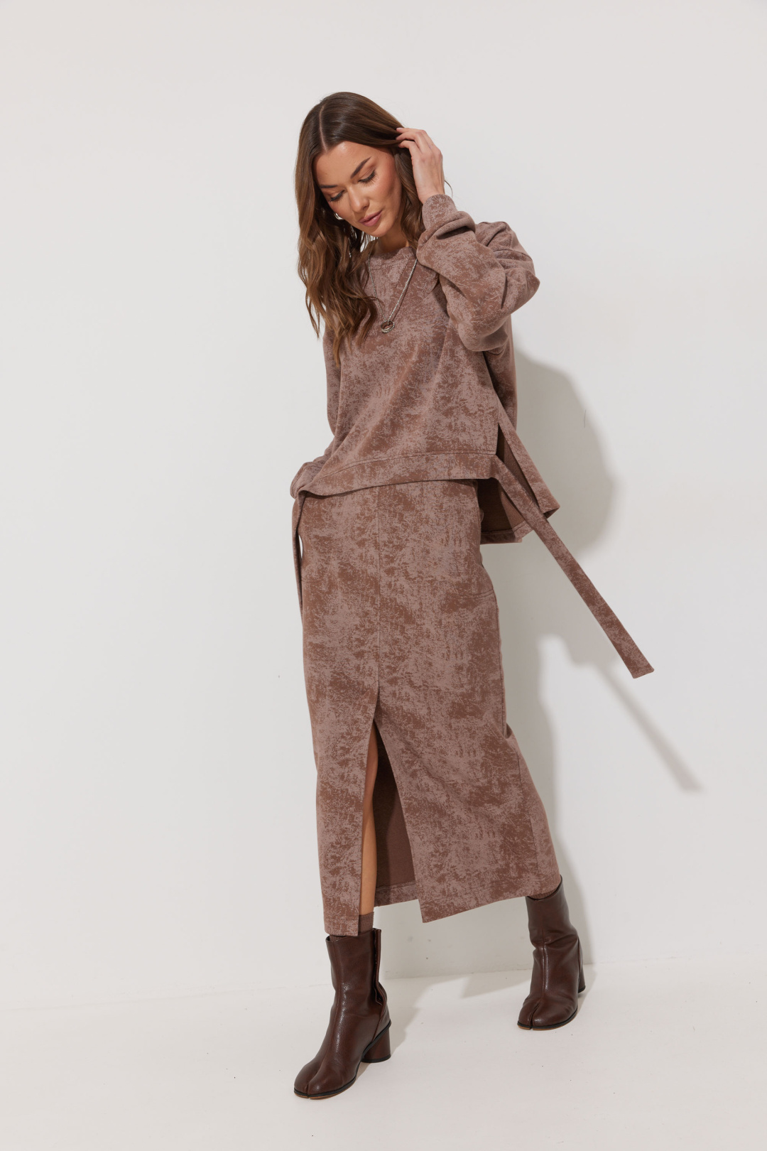 Костюм ЛЮШе 4273 коричневый - фото 3