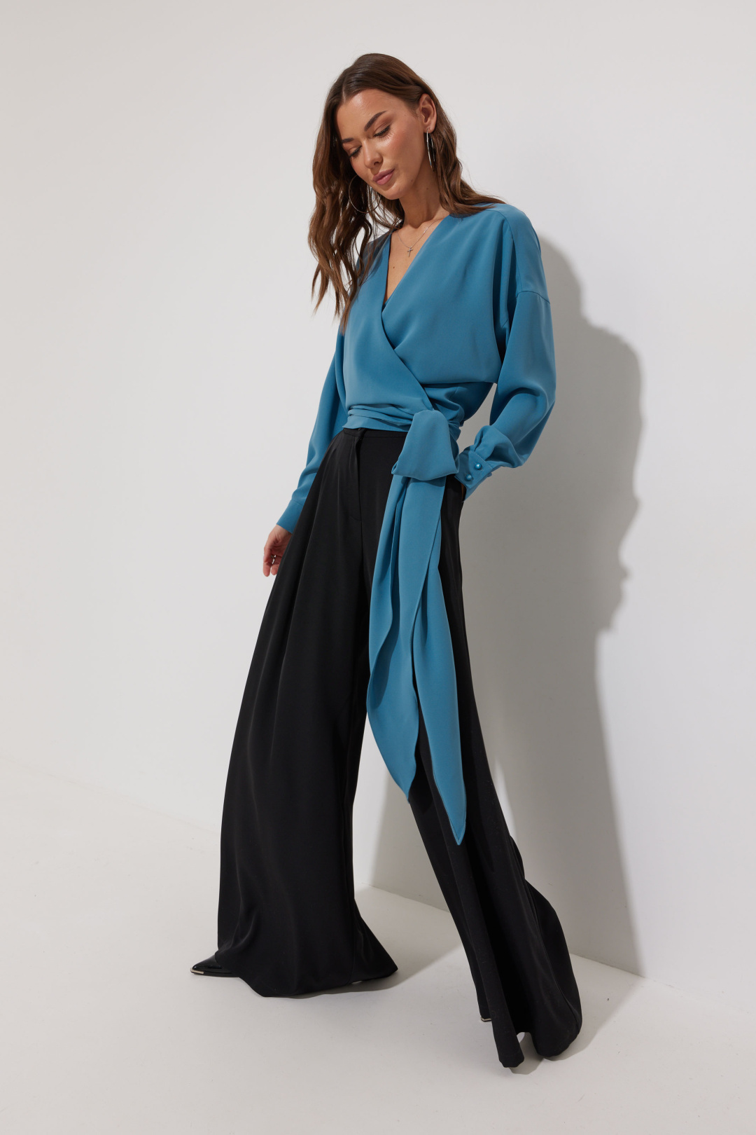 Блузка ЛЮШе 4276 голубой - фото 5