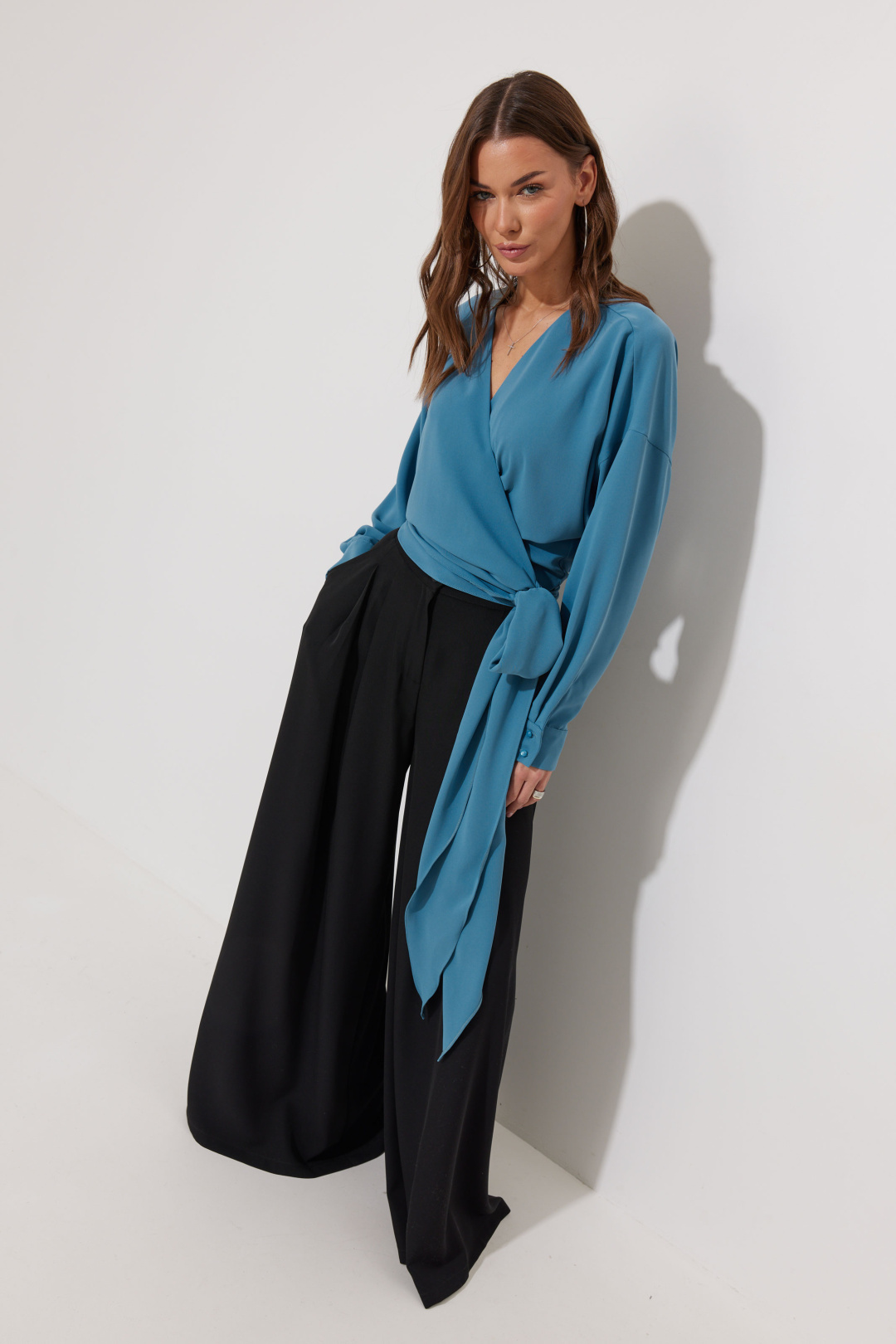 Блузка ЛЮШе 4276 голубой - фото 6