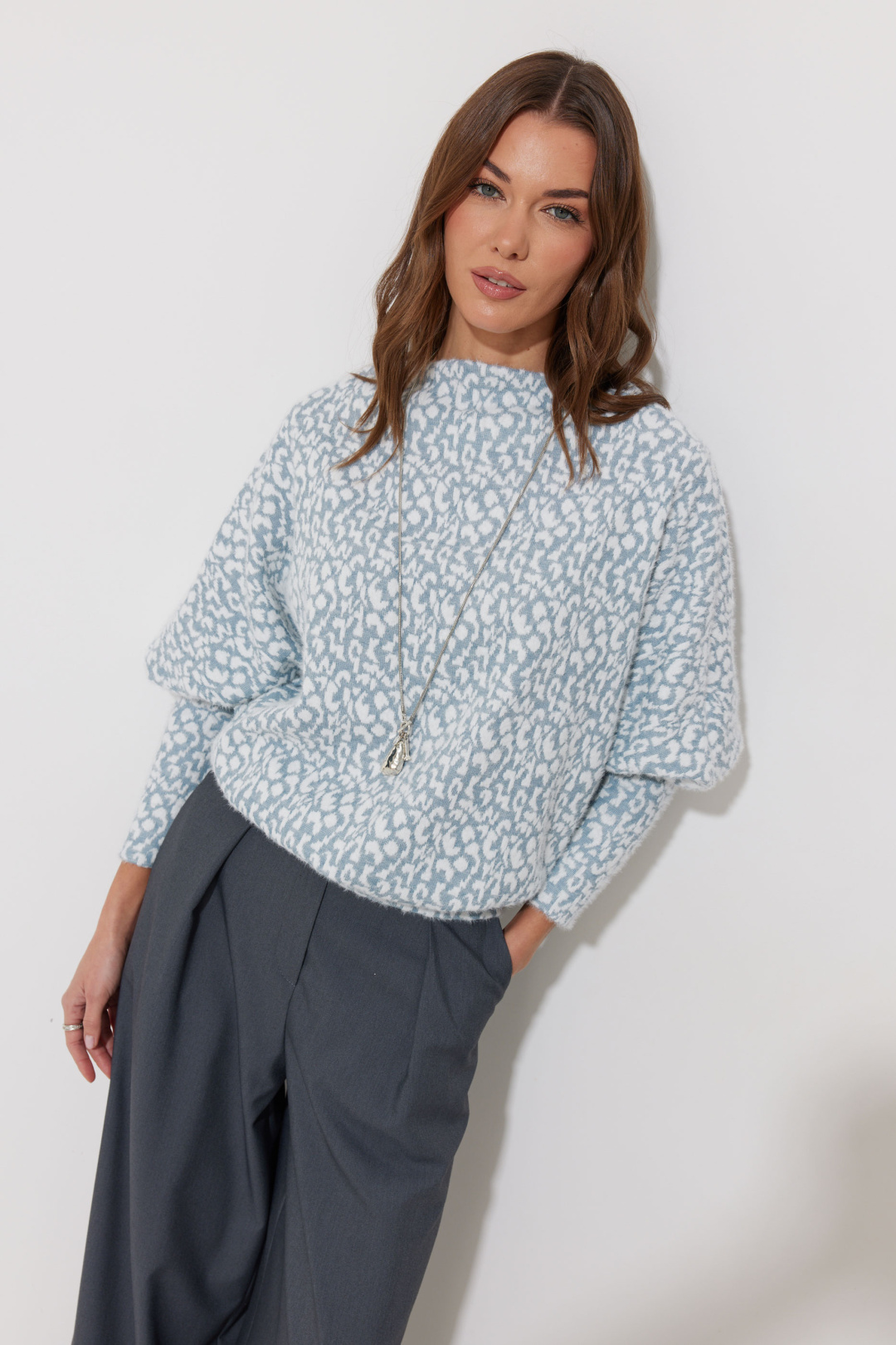 Джемпер ЛЮШе 4277 голубой - фото 1