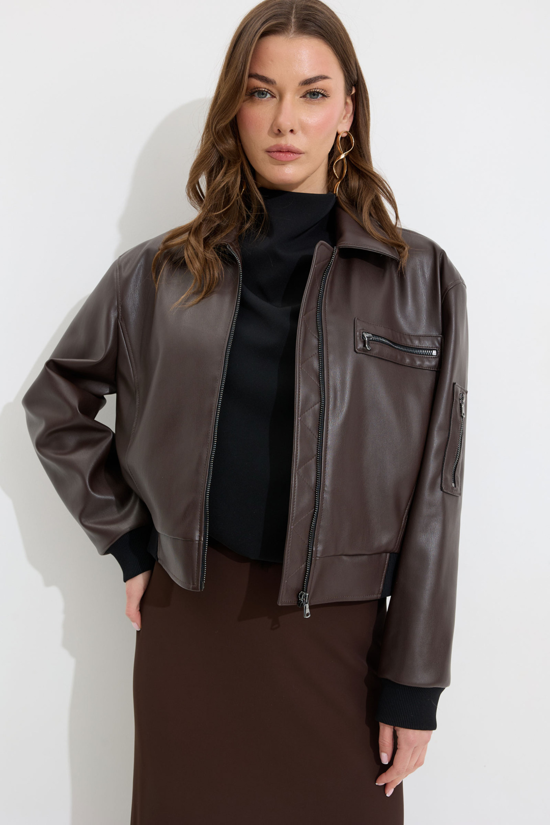 Жакет ЛЮШе 4298 коричневый - фото 1