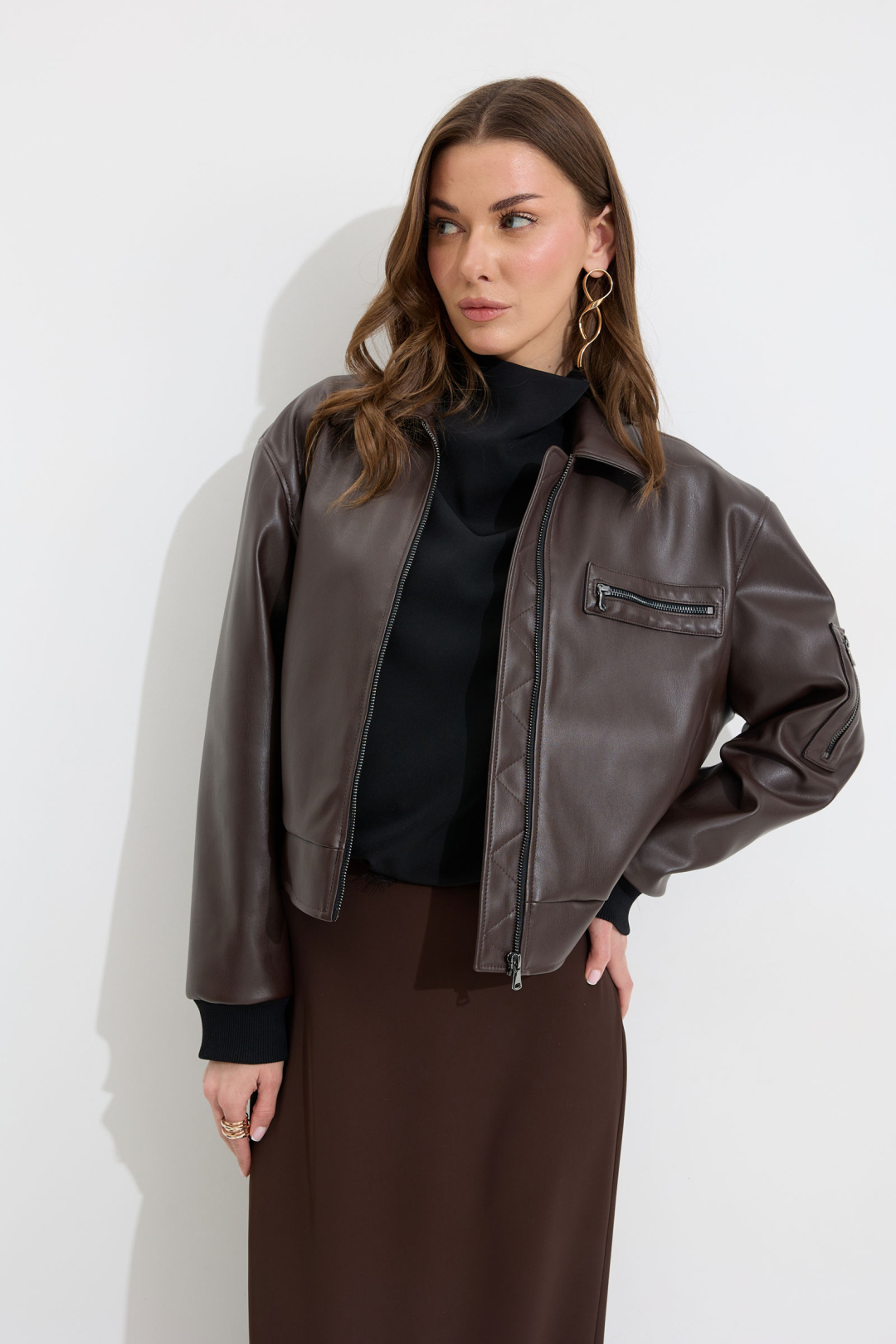 Жакет ЛЮШе 4298 коричневый - фото 4