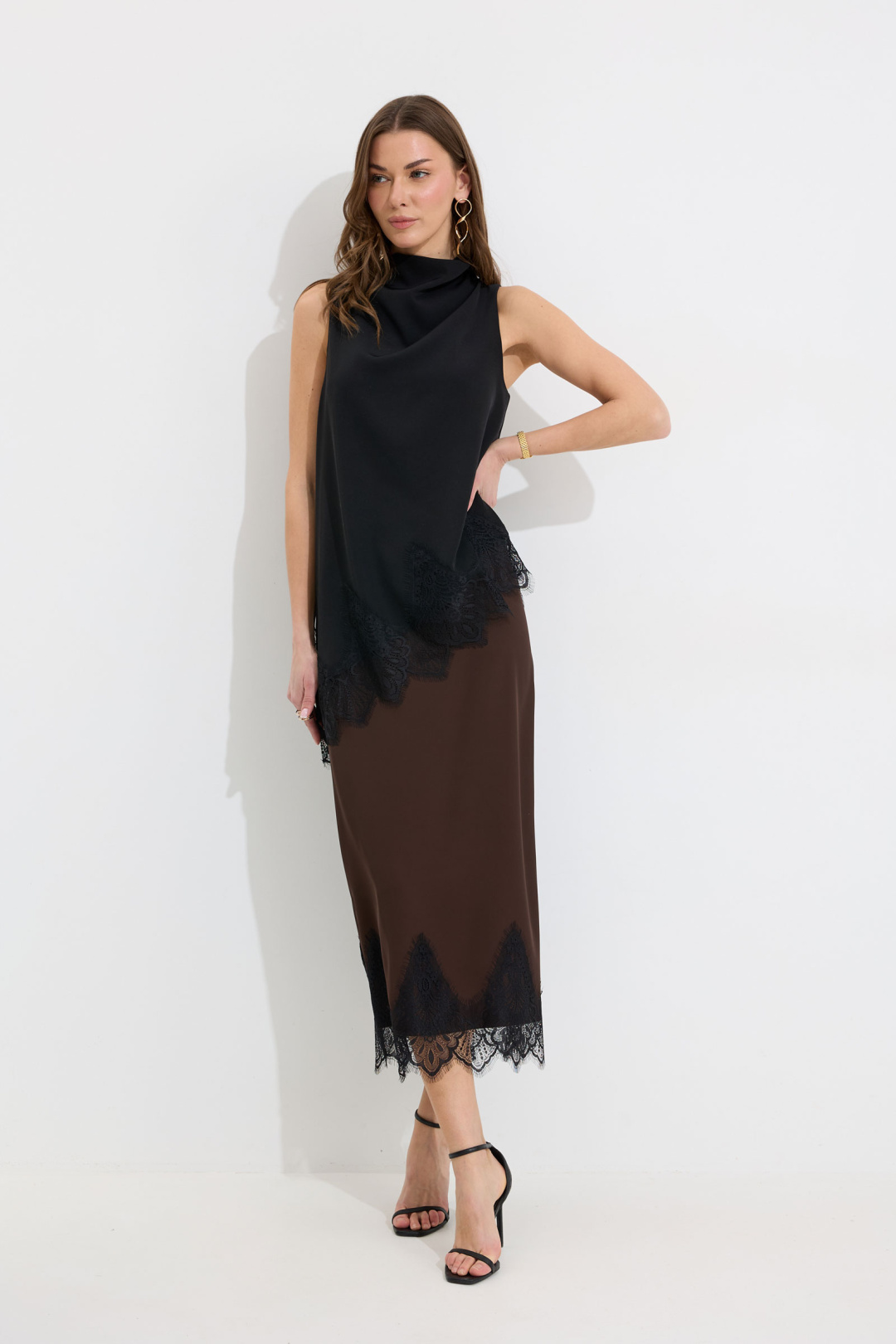 Юбка ЛЮШе 4301 коричневый