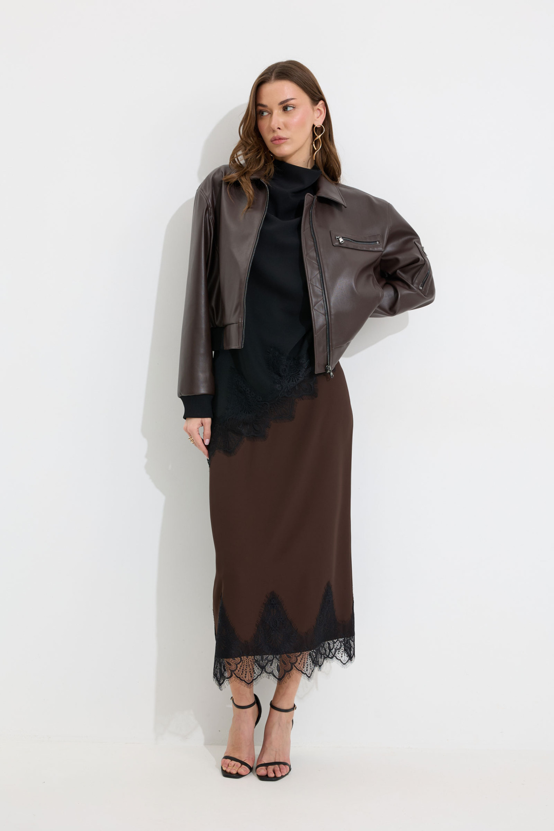 Юбка ЛЮШе 4301 коричневый