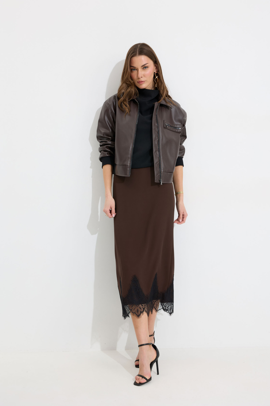 Юбка ЛЮШе 4301 коричневый